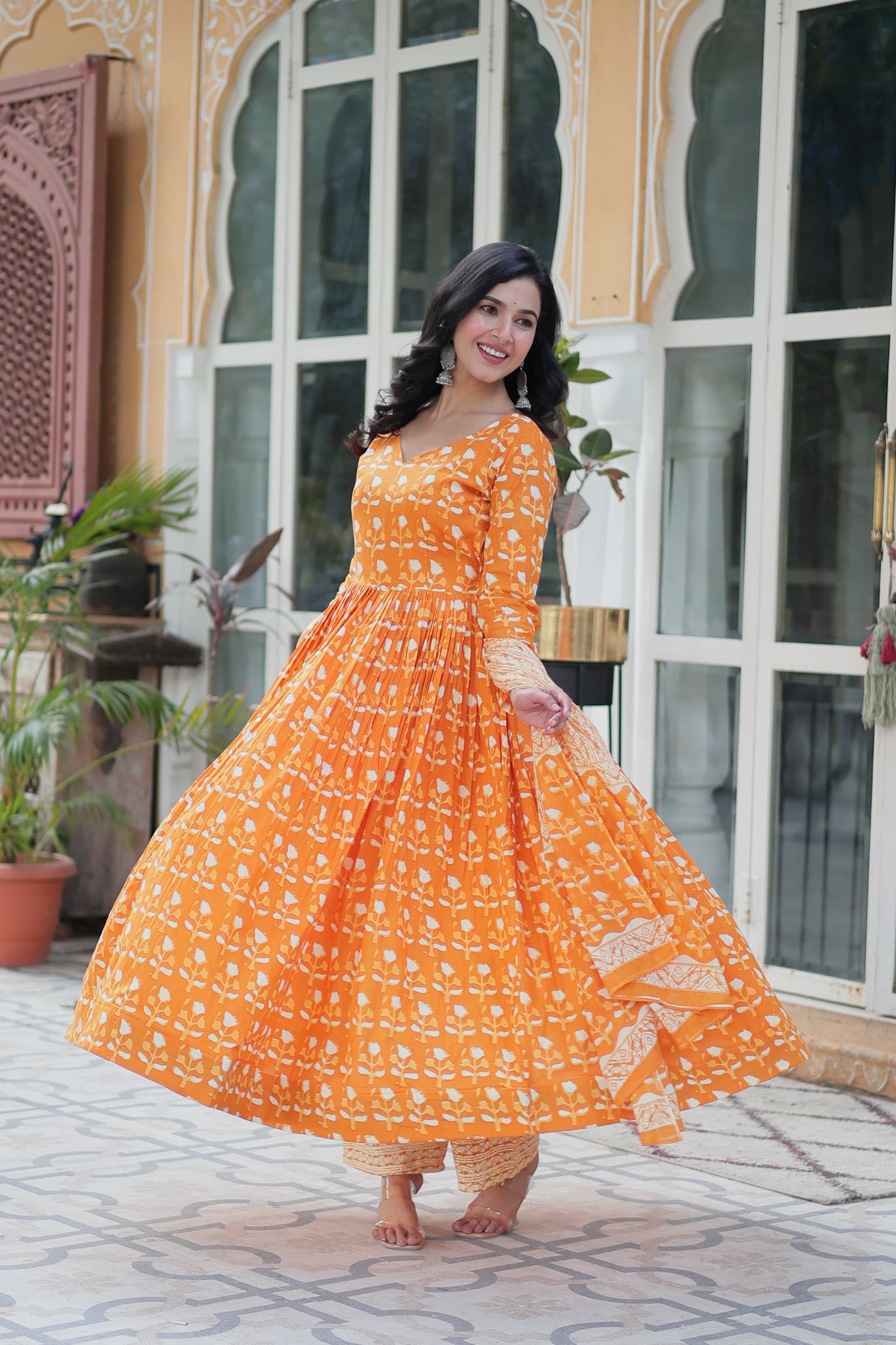 Premium Pure Cotton Kurti, Pant & Dupatta Set