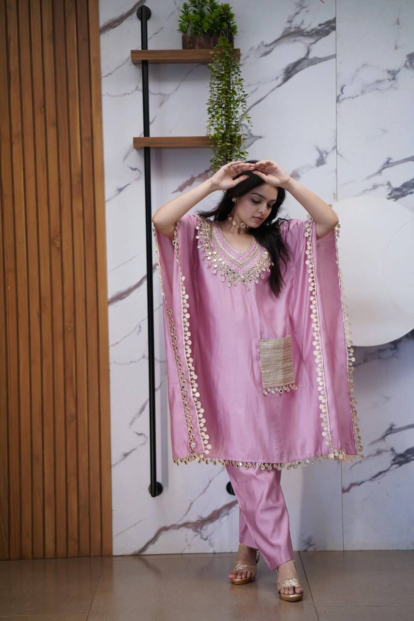 Party Wear Kaftan with Pant