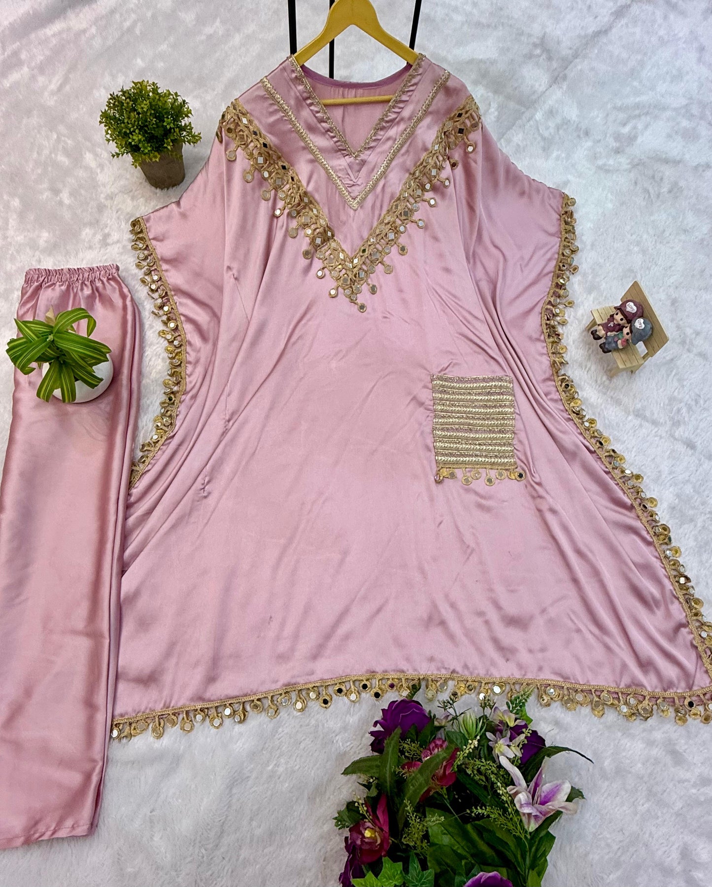 Party Wear Kaftan with Pant