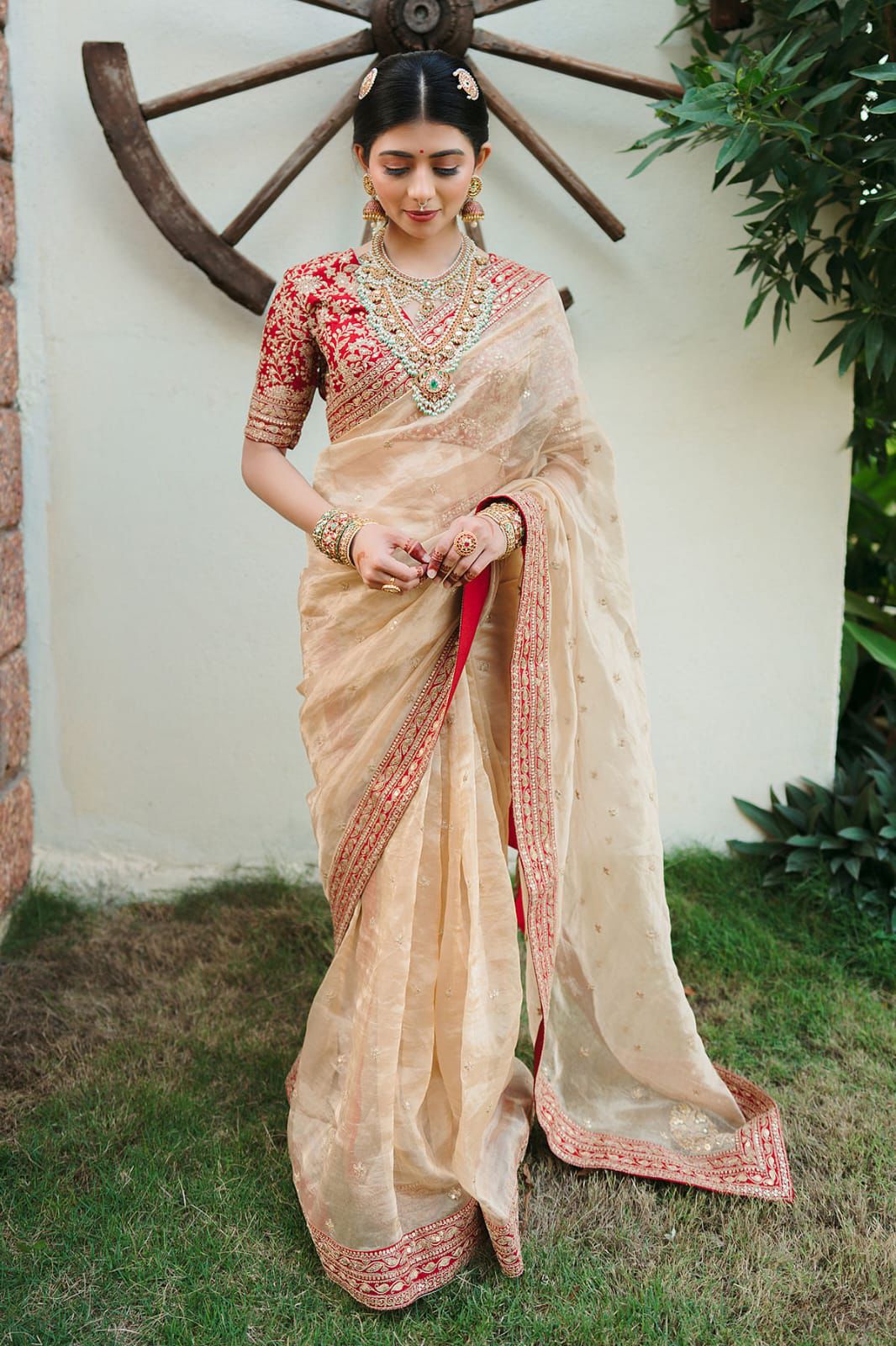 Luxury Embroidered Jimmy Choo Saree with Sequin & Dori Work