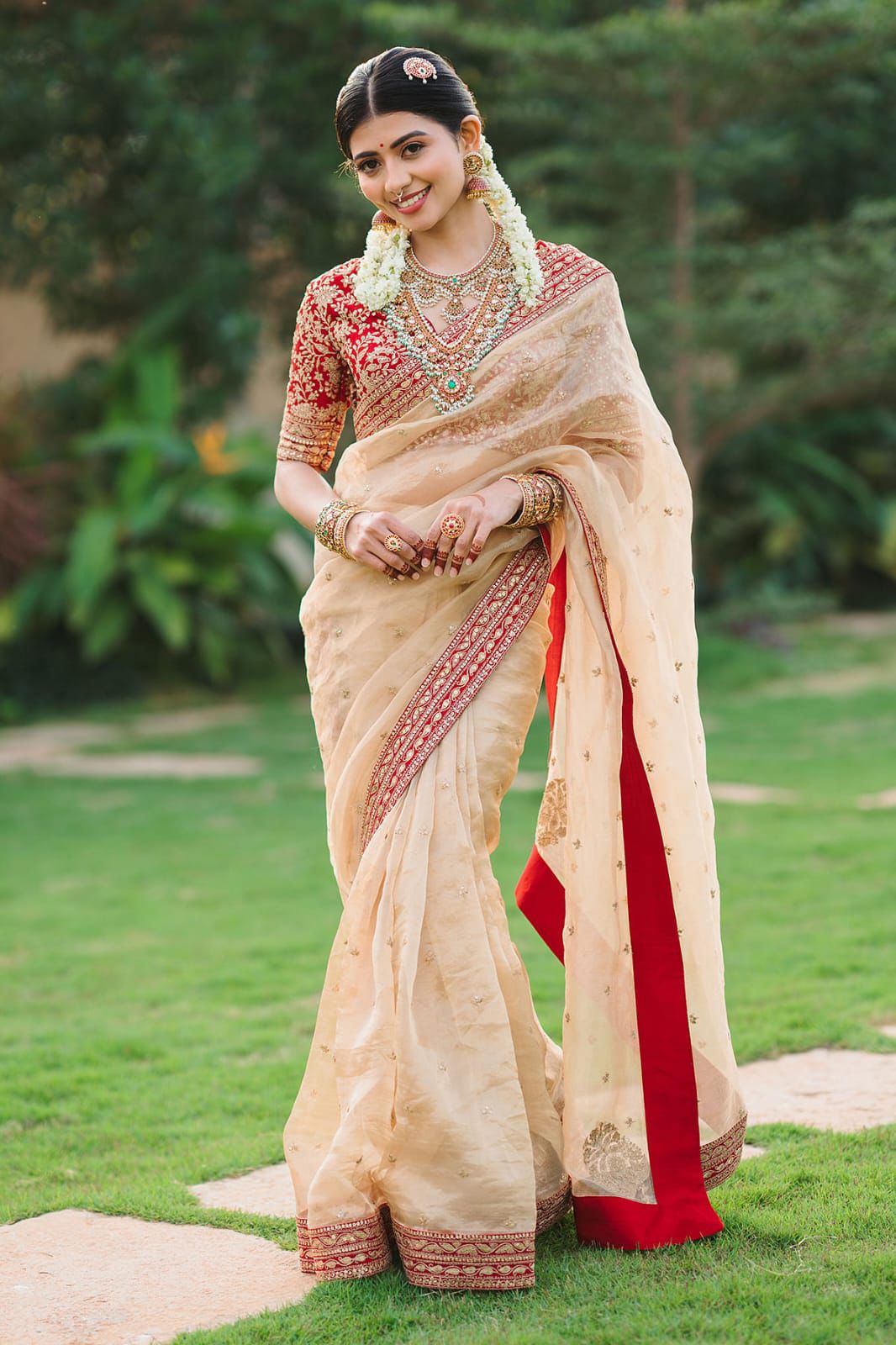 Luxury Embroidered Jimmy Choo Saree with Sequin & Dori Work