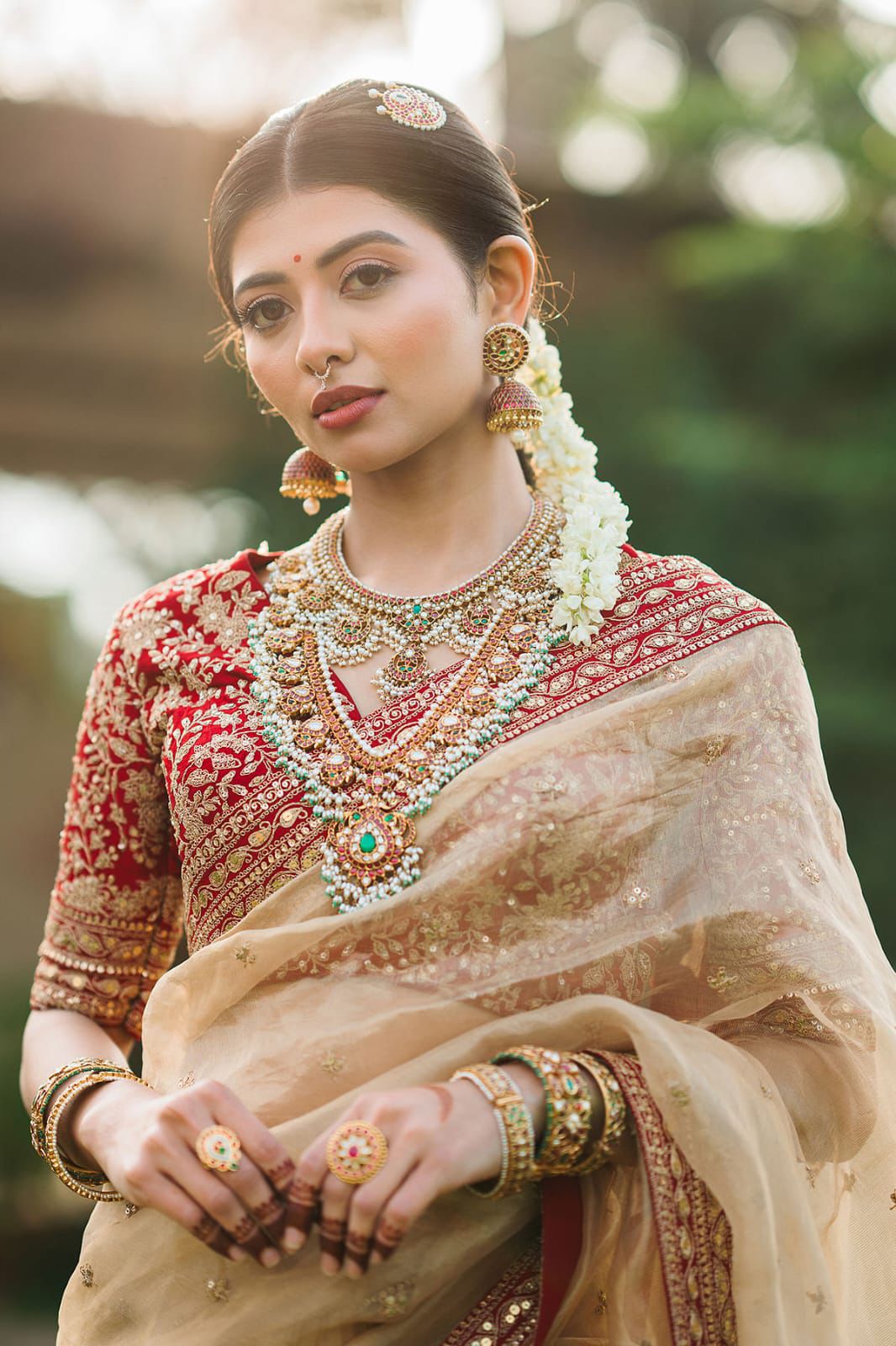 Luxury Embroidered Jimmy Choo Saree with Sequin & Dori Work