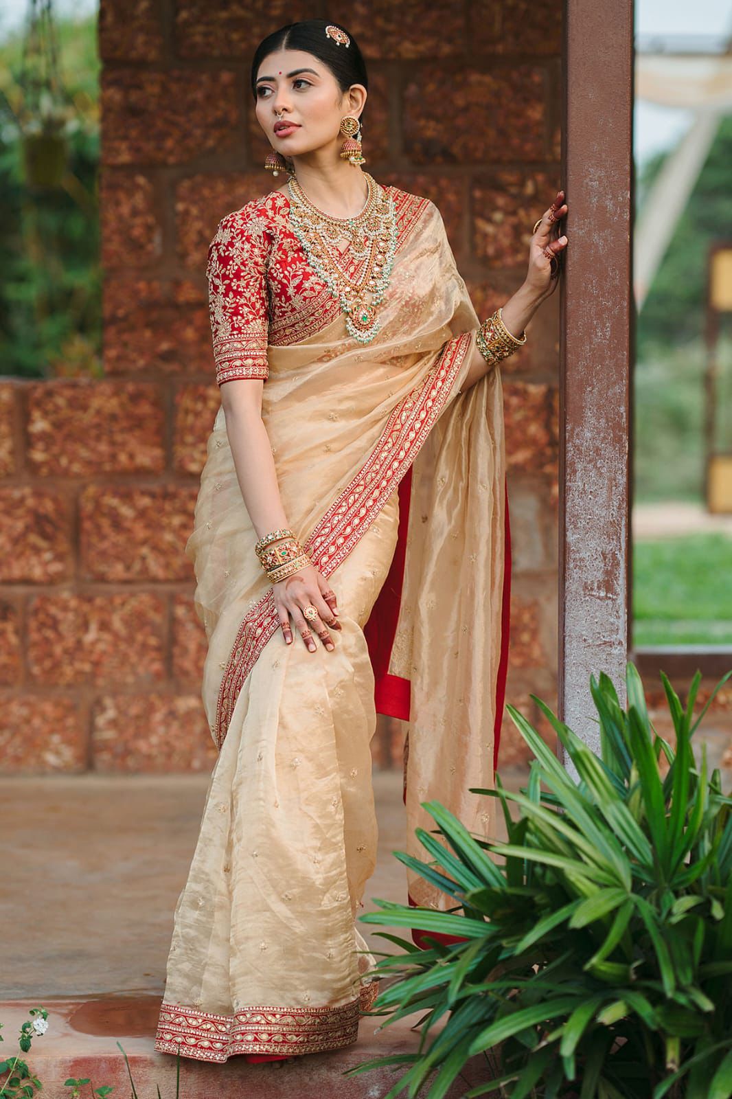 Luxury Embroidered Jimmy Choo Saree with Sequin & Dori Work