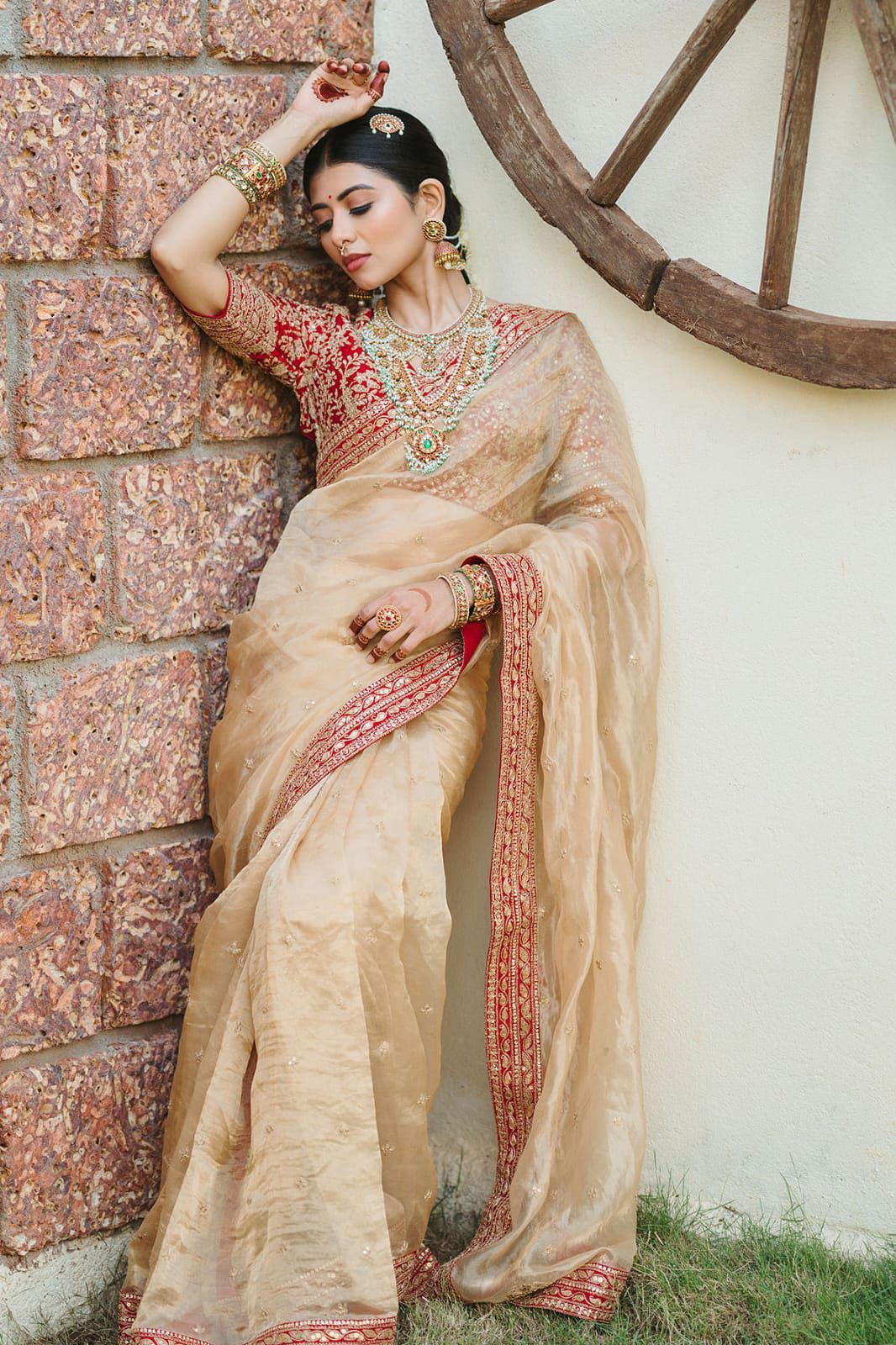Luxury Embroidered Jimmy Choo Saree with Sequin & Dori Work