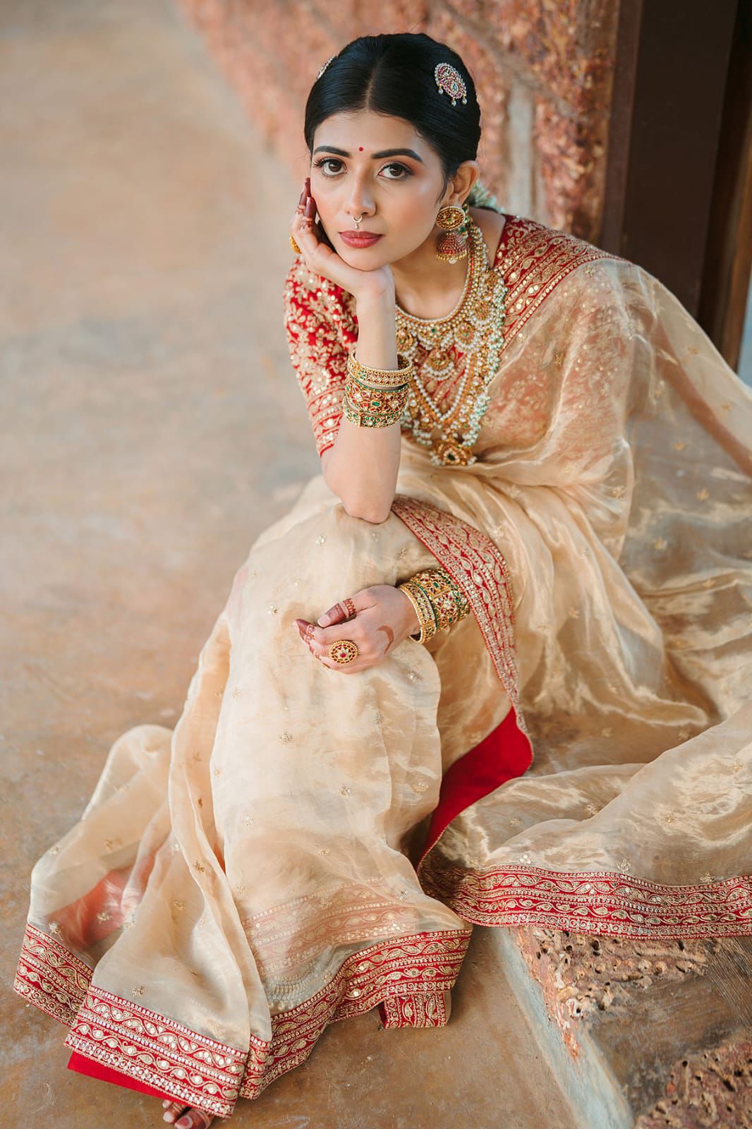Luxury Embroidered Jimmy Choo Saree with Sequin & Dori Work