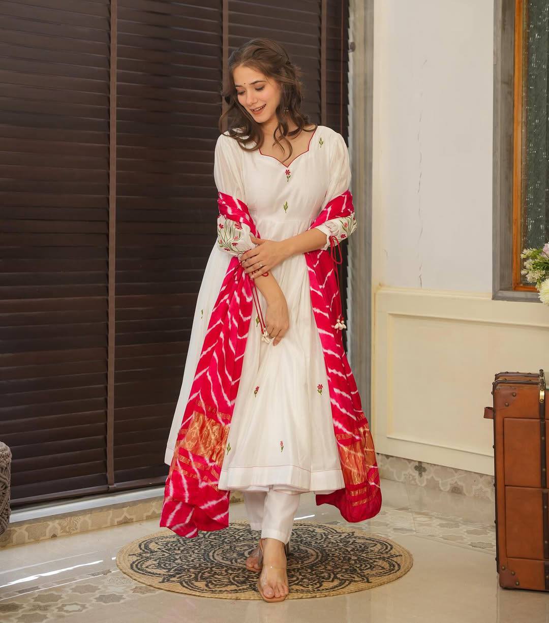 ✨ New Arrival – Designer Viscose Chanderi Silk Suit Set ✨