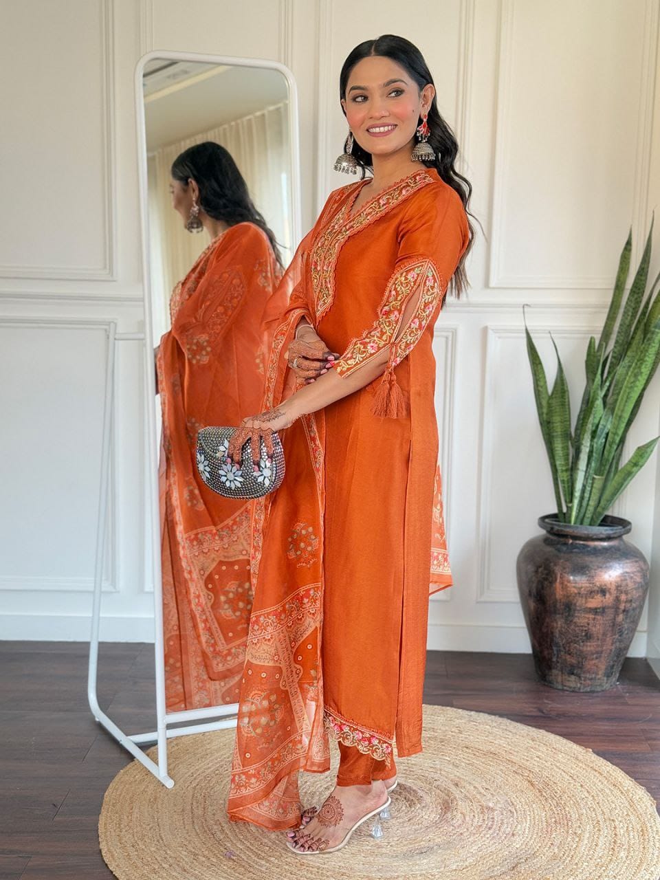 ✨ New Arrival – Pure BSY Viscose Chanderi Suit Set ✨
