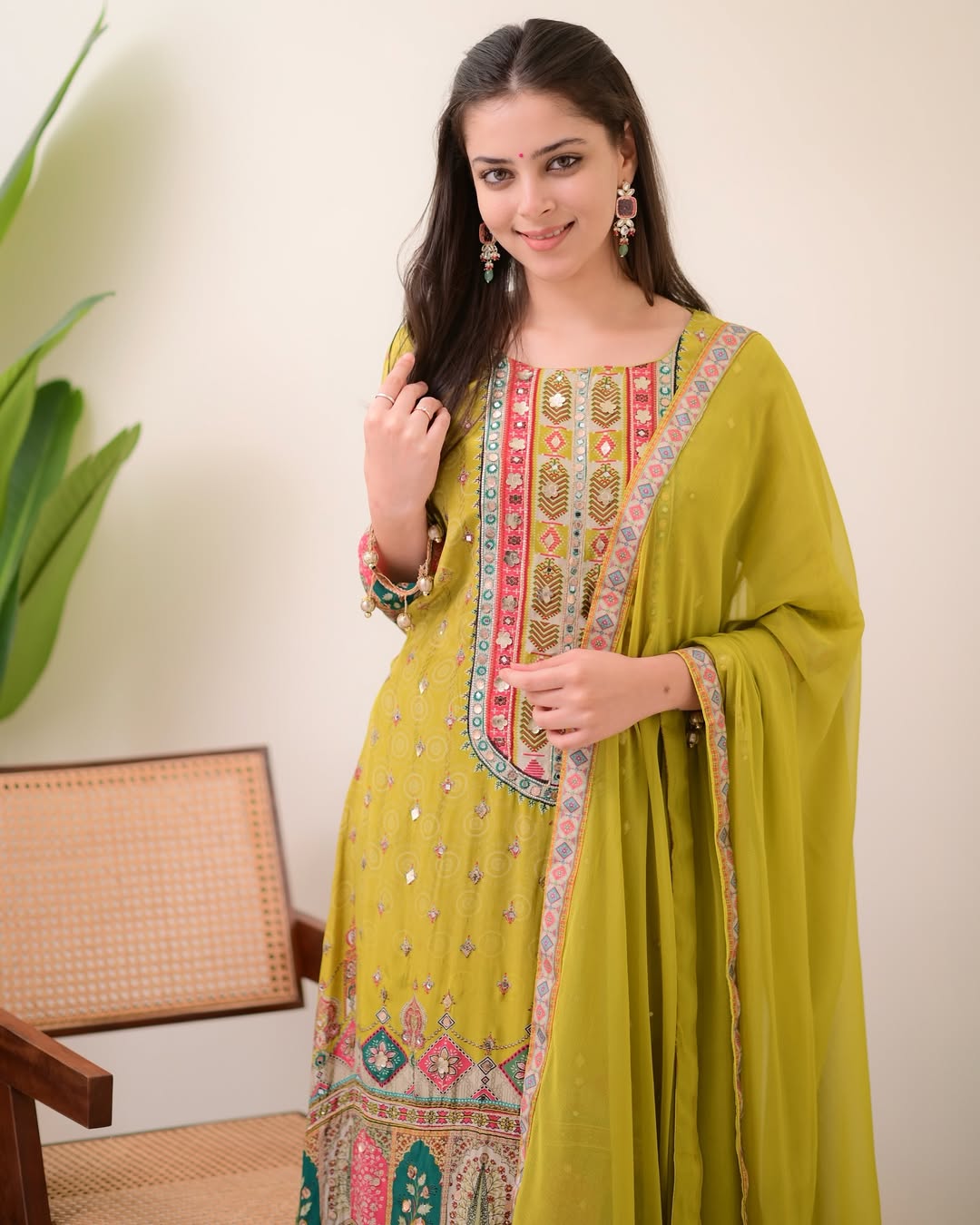 ✨ New Arrival Anarkali Kurti Set – Indian Traditional Wear | Top, Plazo & Dupatta ❣️