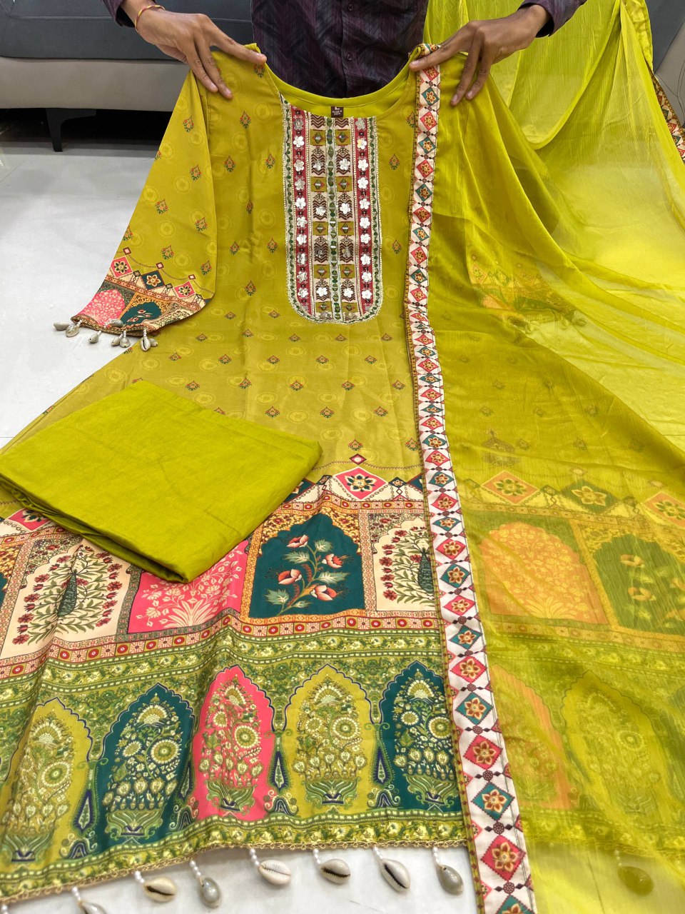 ✨ New Arrival Anarkali Kurti Set – Indian Traditional Wear | Top, Plazo & Dupatta ❣️
