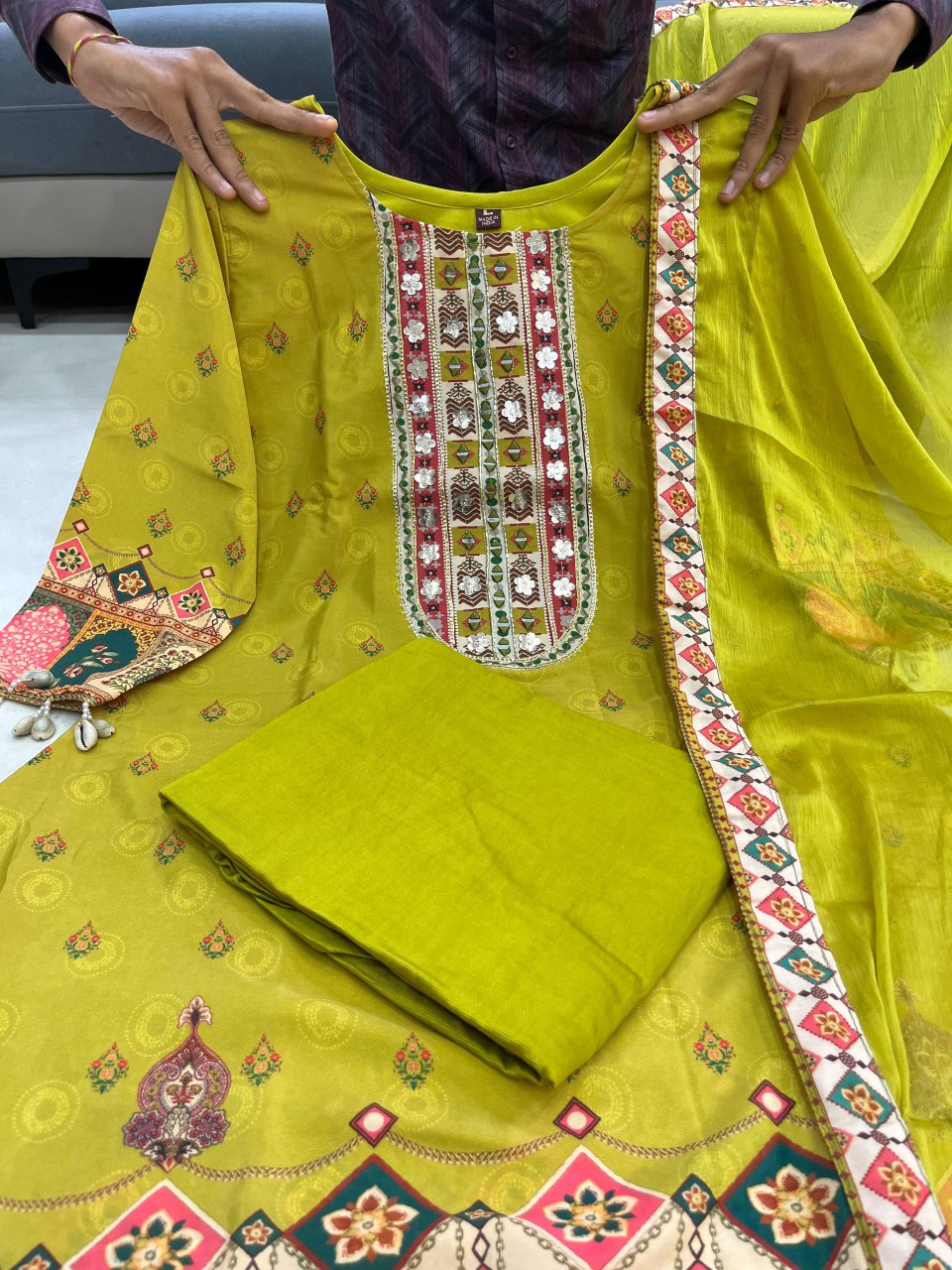 ✨ New Arrival Anarkali Kurti Set – Indian Traditional Wear | Top, Plazo & Dupatta ❣️