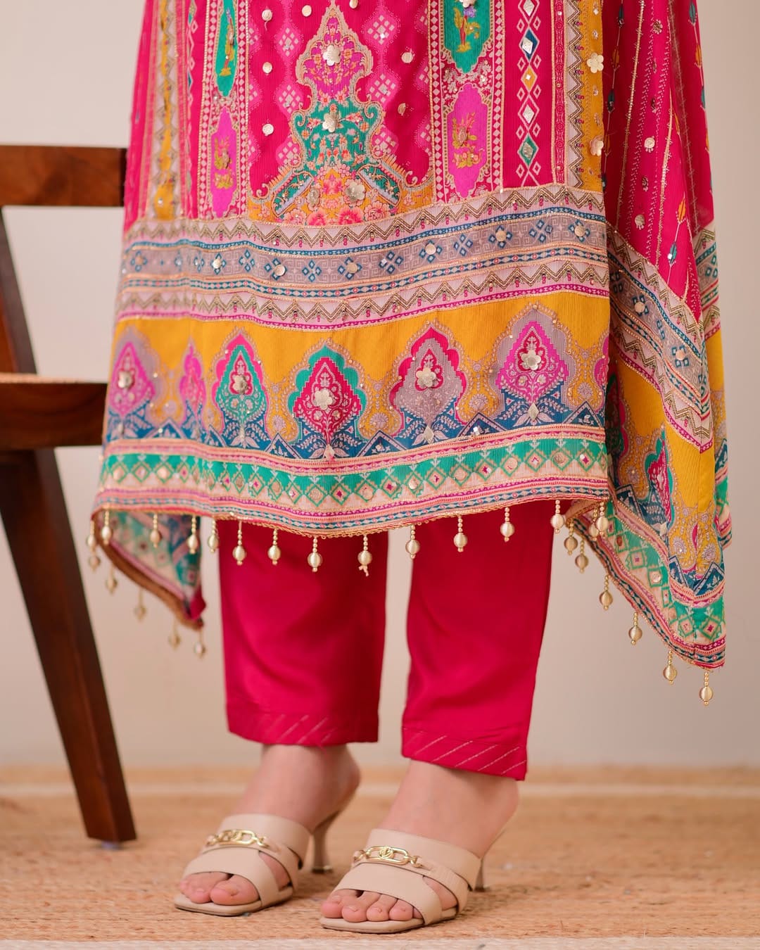 ✨ New Arrival Anarkali Kurti Set – Indian Traditional Wear | Top, Plazo & Dupatta ❣️