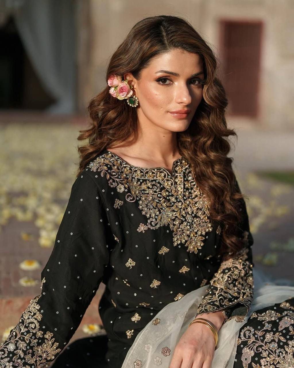 Elegant Embroidered Plazzo Suit – Her Highness Fashion