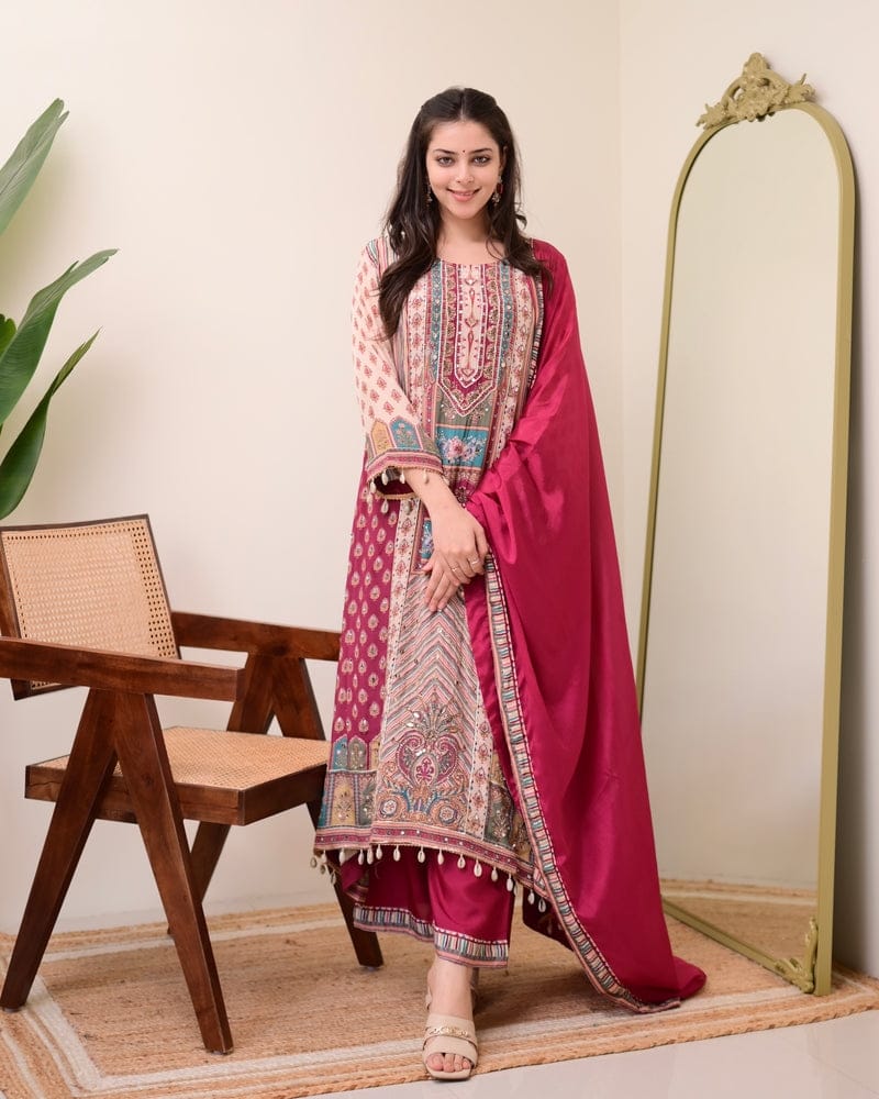 Elegant Ready-Made Chinon Outfit – Her Highness Fashion