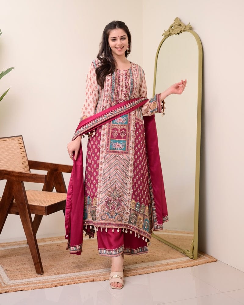 Elegant Ready-Made Chinon Outfit – Her Highness Fashion