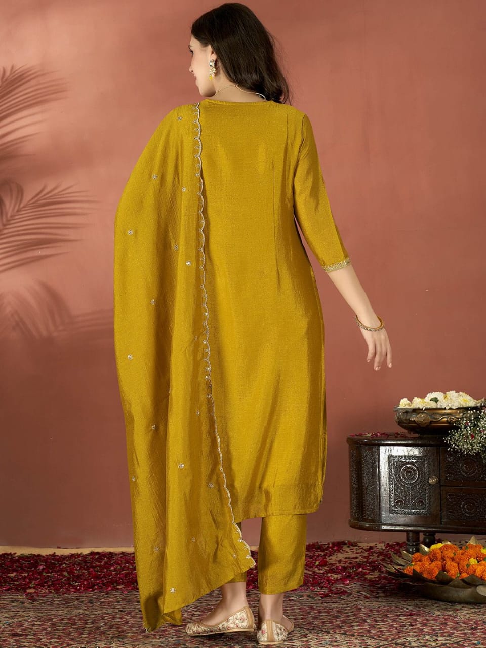 Premium Pure Vichitra Silk Suit Set for Party Wear