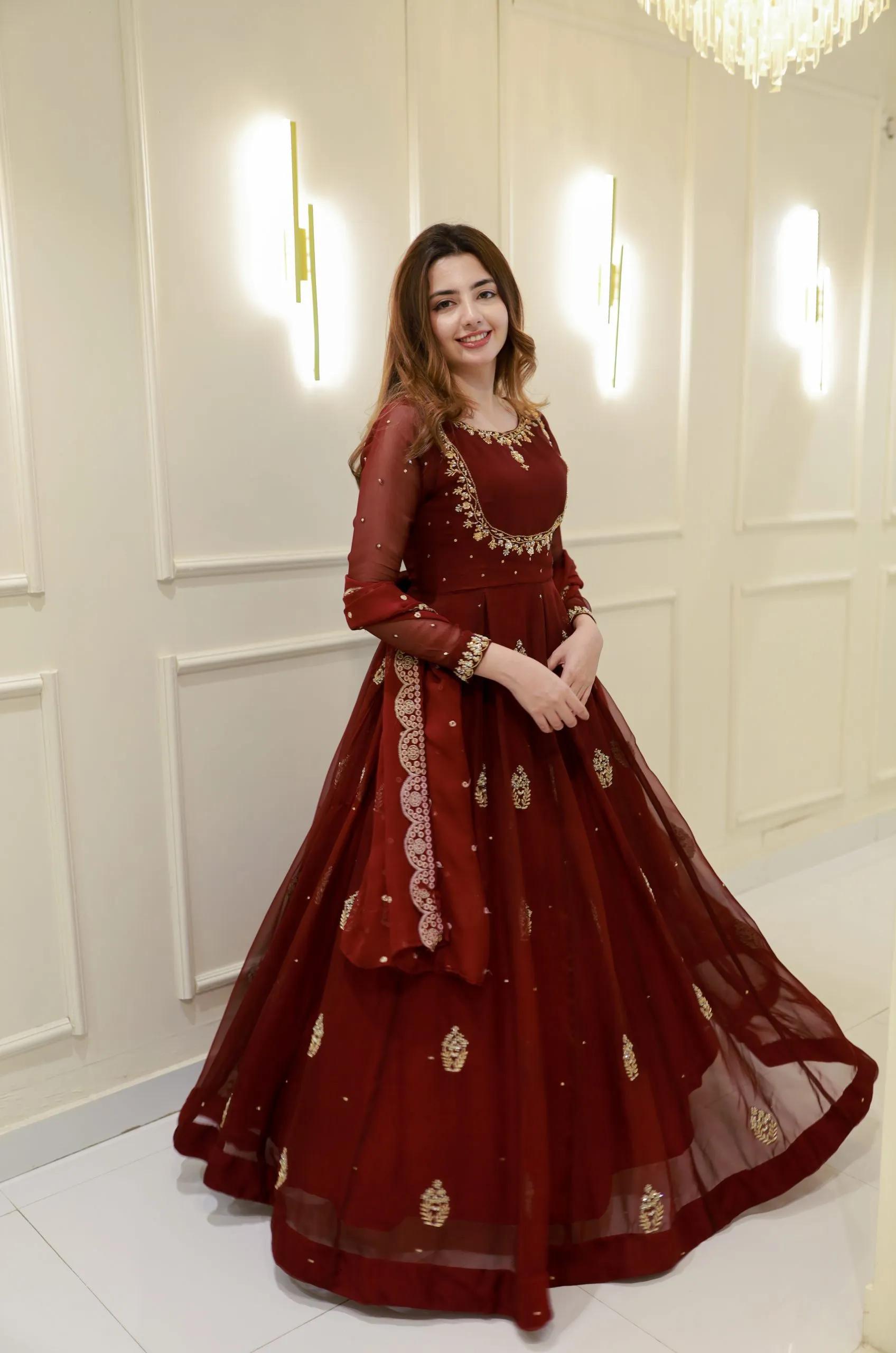 Designer Gown with Micro Inner Lining