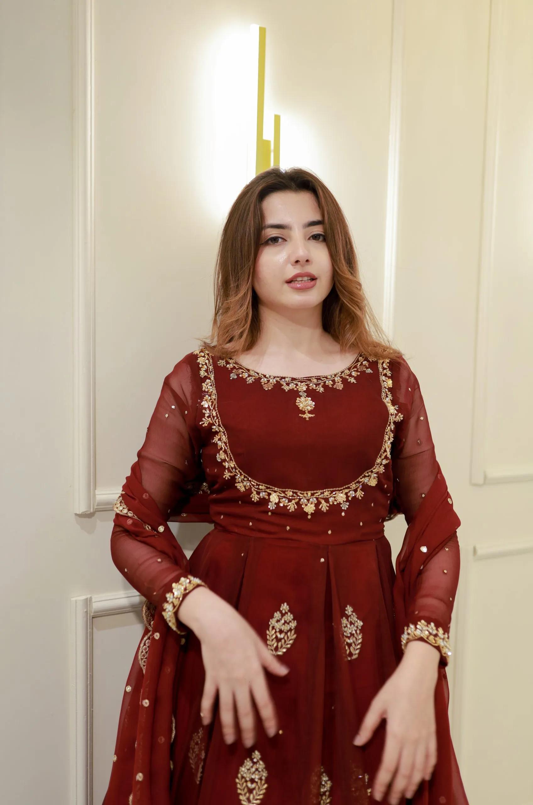 Designer Gown with Micro Inner Lining