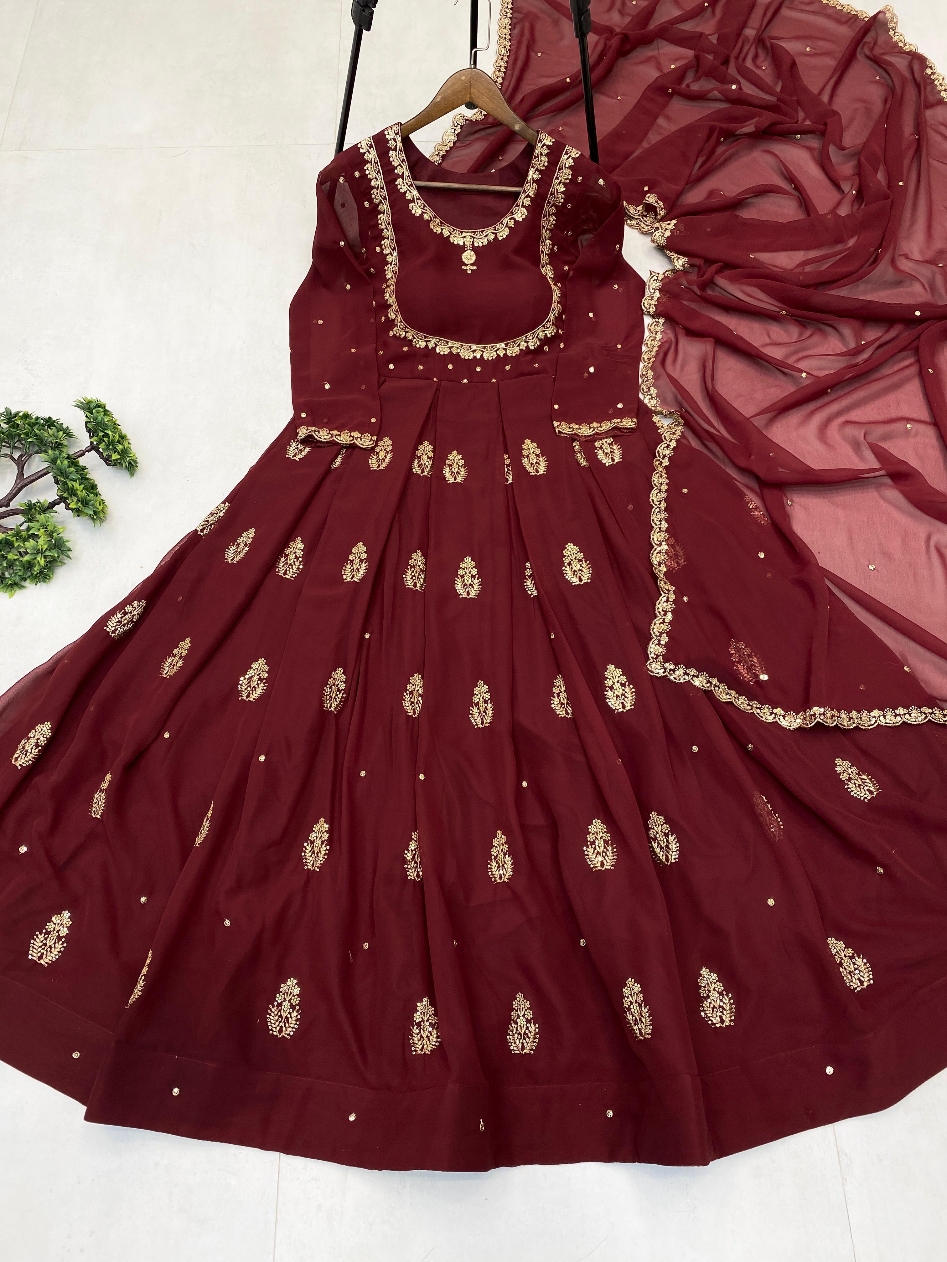 Designer Gown with Micro Inner Lining