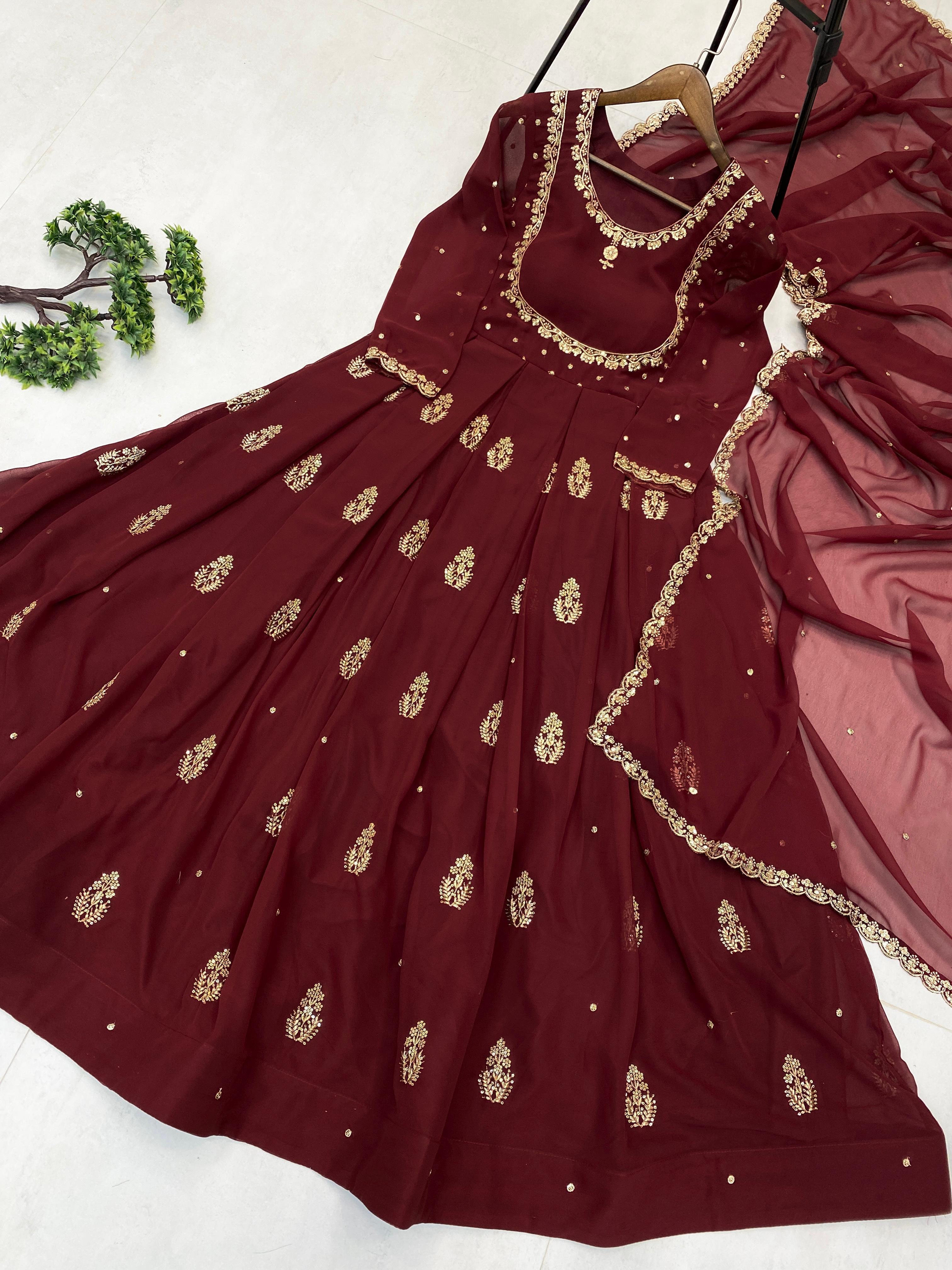 Designer Gown with Micro Inner Lining