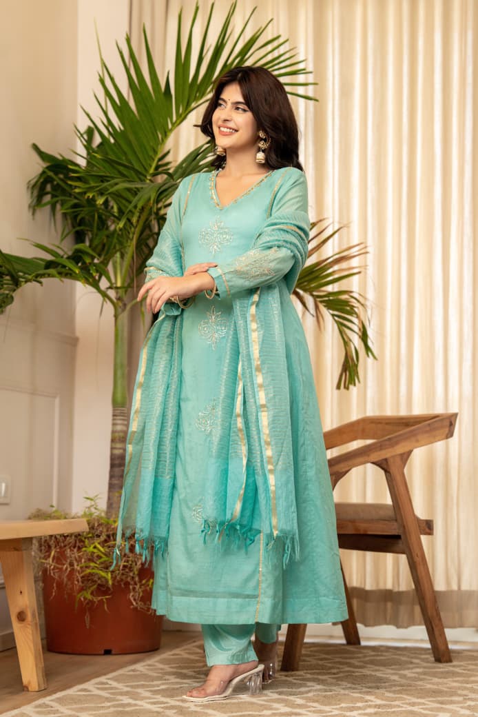 Traditional Festive Wear Kurti Set for Women by Her Highness Fashion