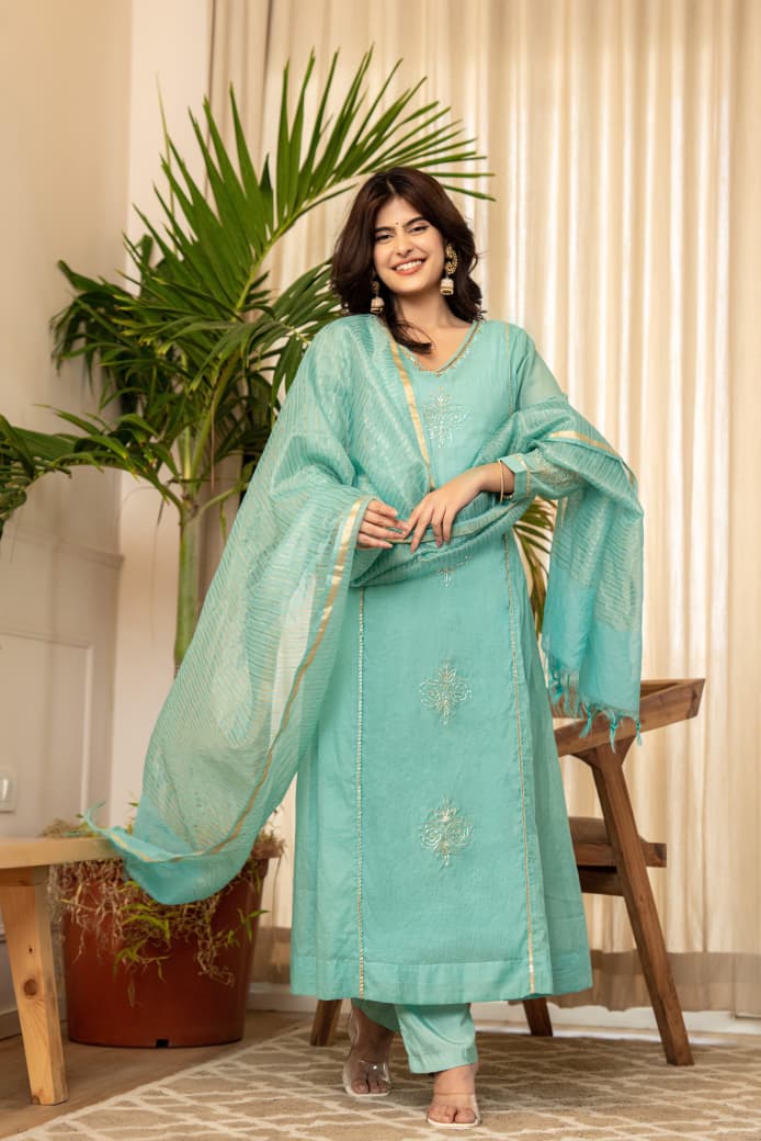 Traditional Festive Wear Kurti Set for Women by Her Highness Fashion