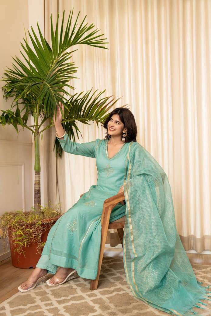 Traditional Festive Wear Kurti Set for Women by Her Highness Fashion