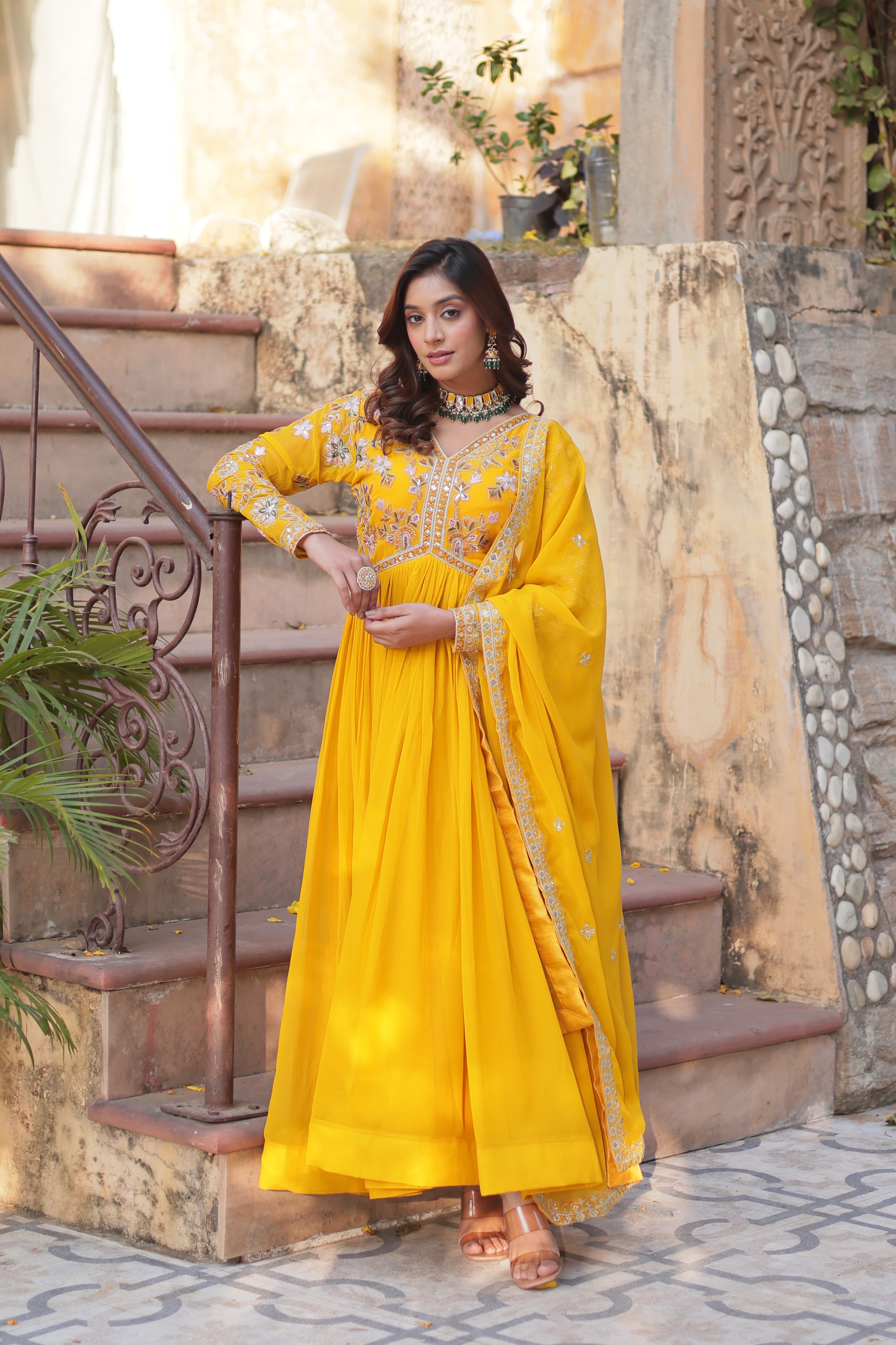 Luxury ethnic gown by Her Highness Fashion