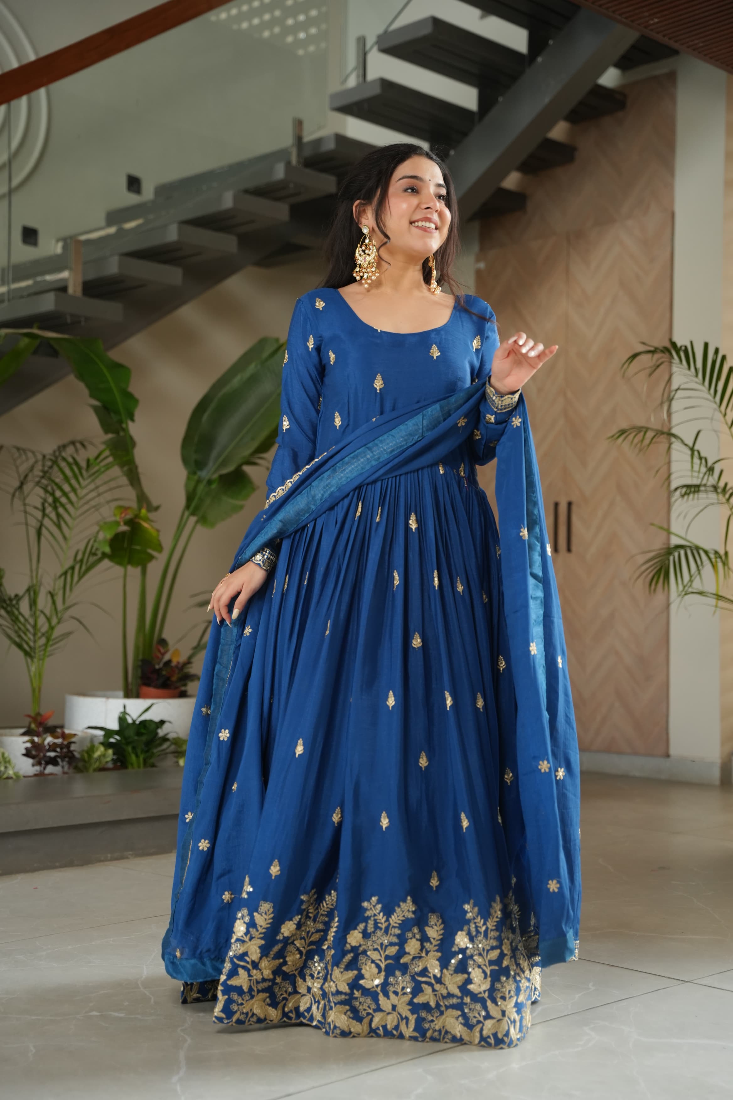 Wedding and party wear gown