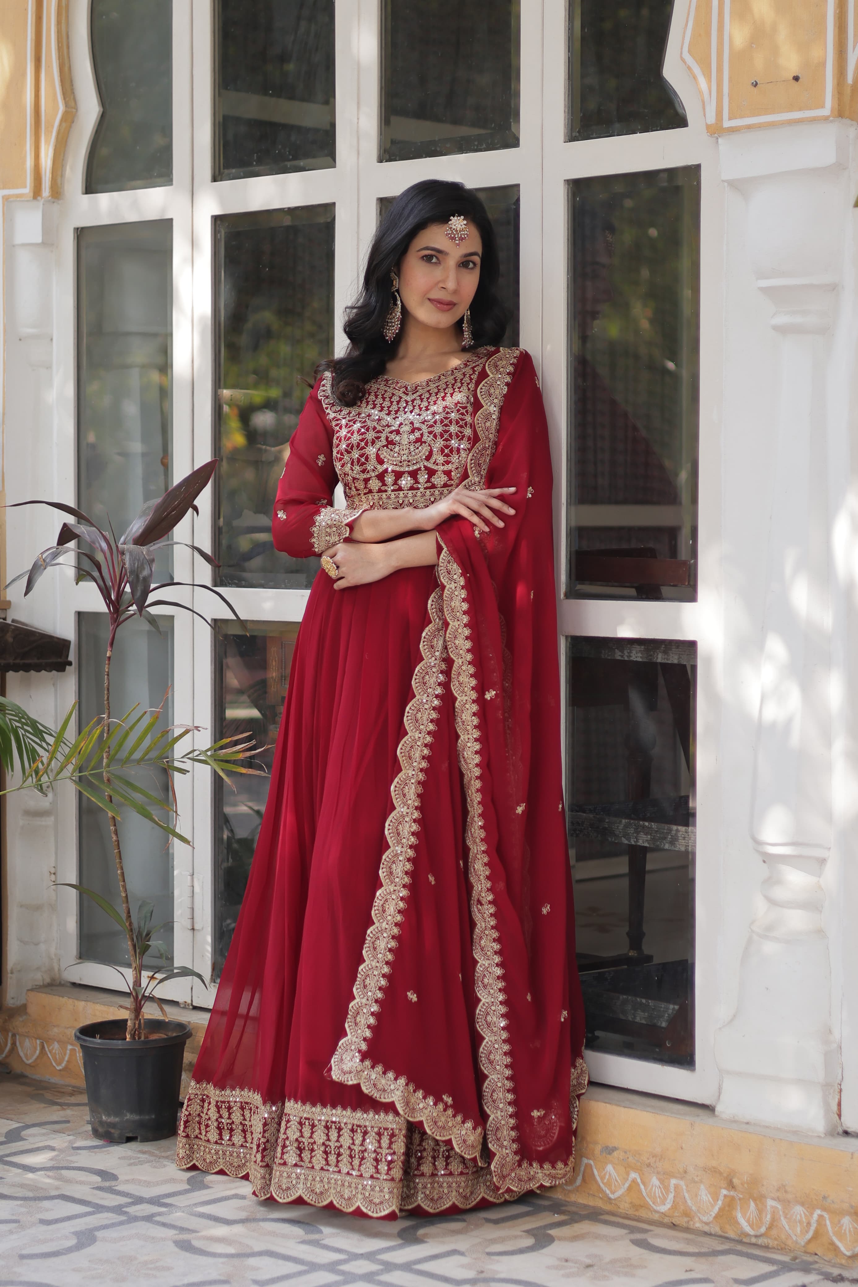 Elegant embroidered gown by Her Highness Fashion