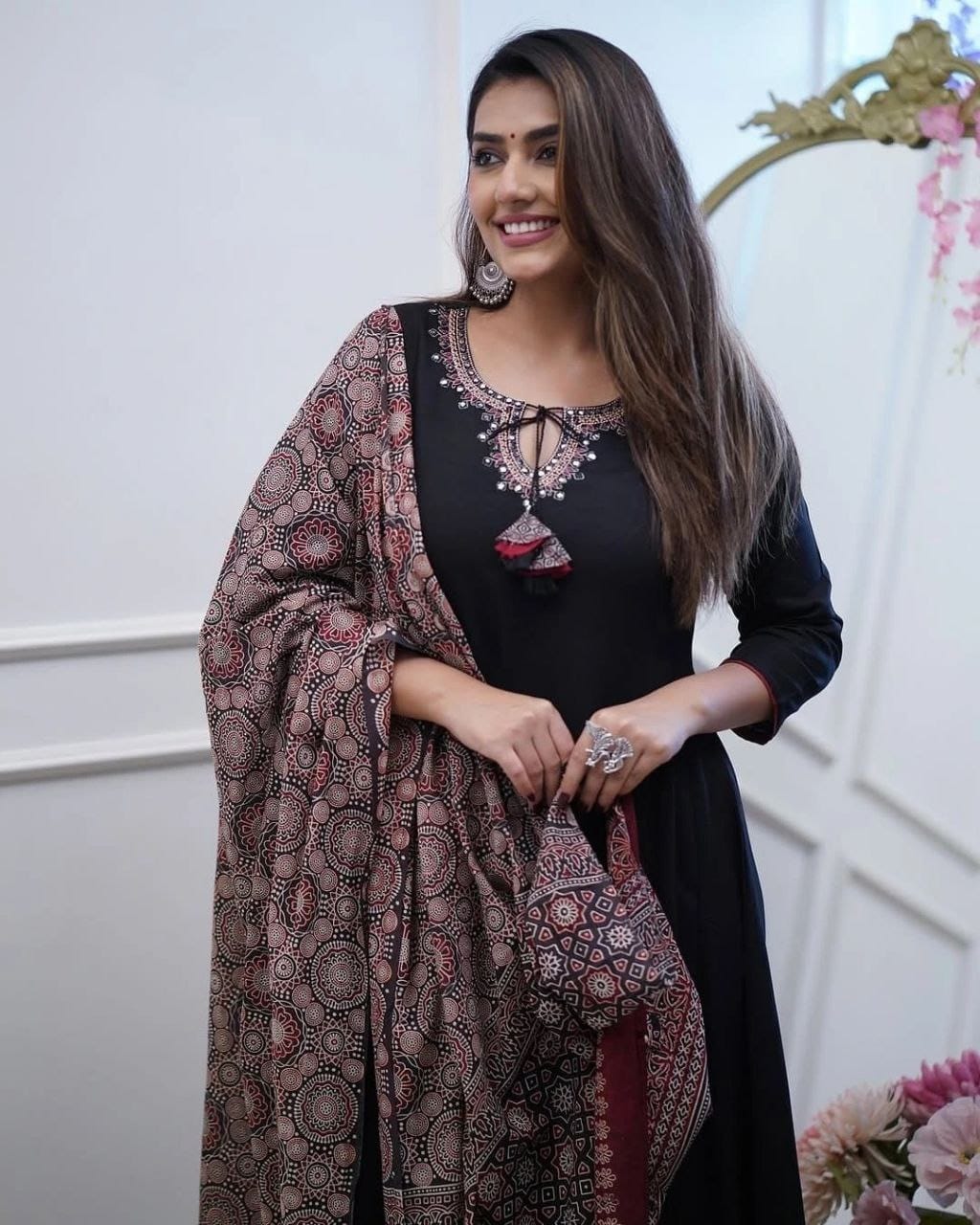 Festive Chanderi Suit Set – Her Highness Fashion