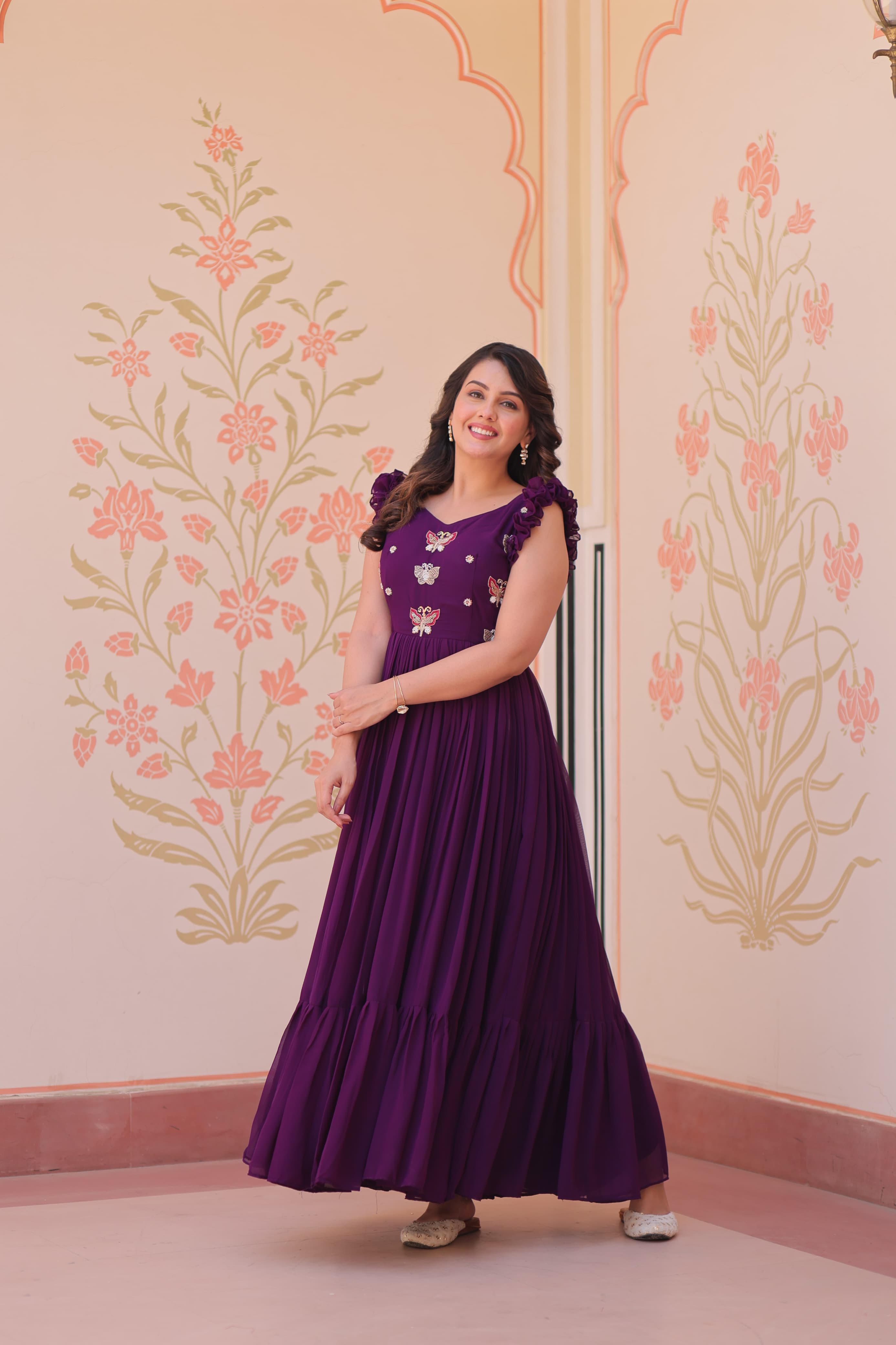 Elegant Faux Blooming Gown