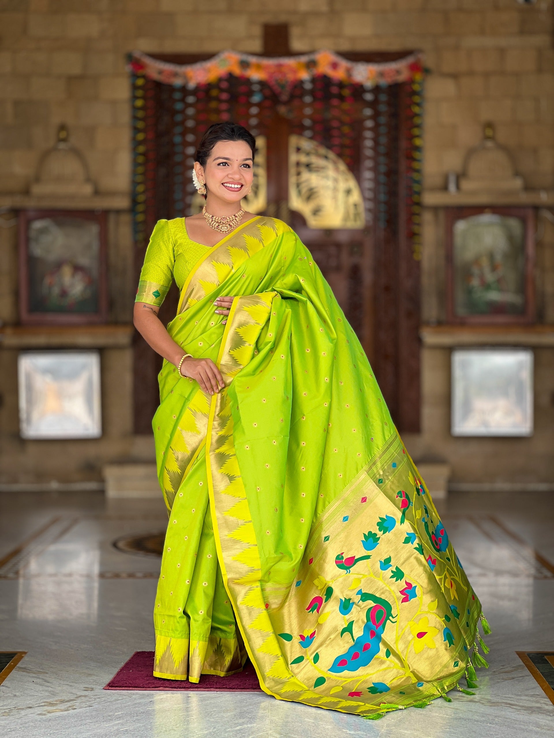 Royal Paithani Saree Draped Look for Women