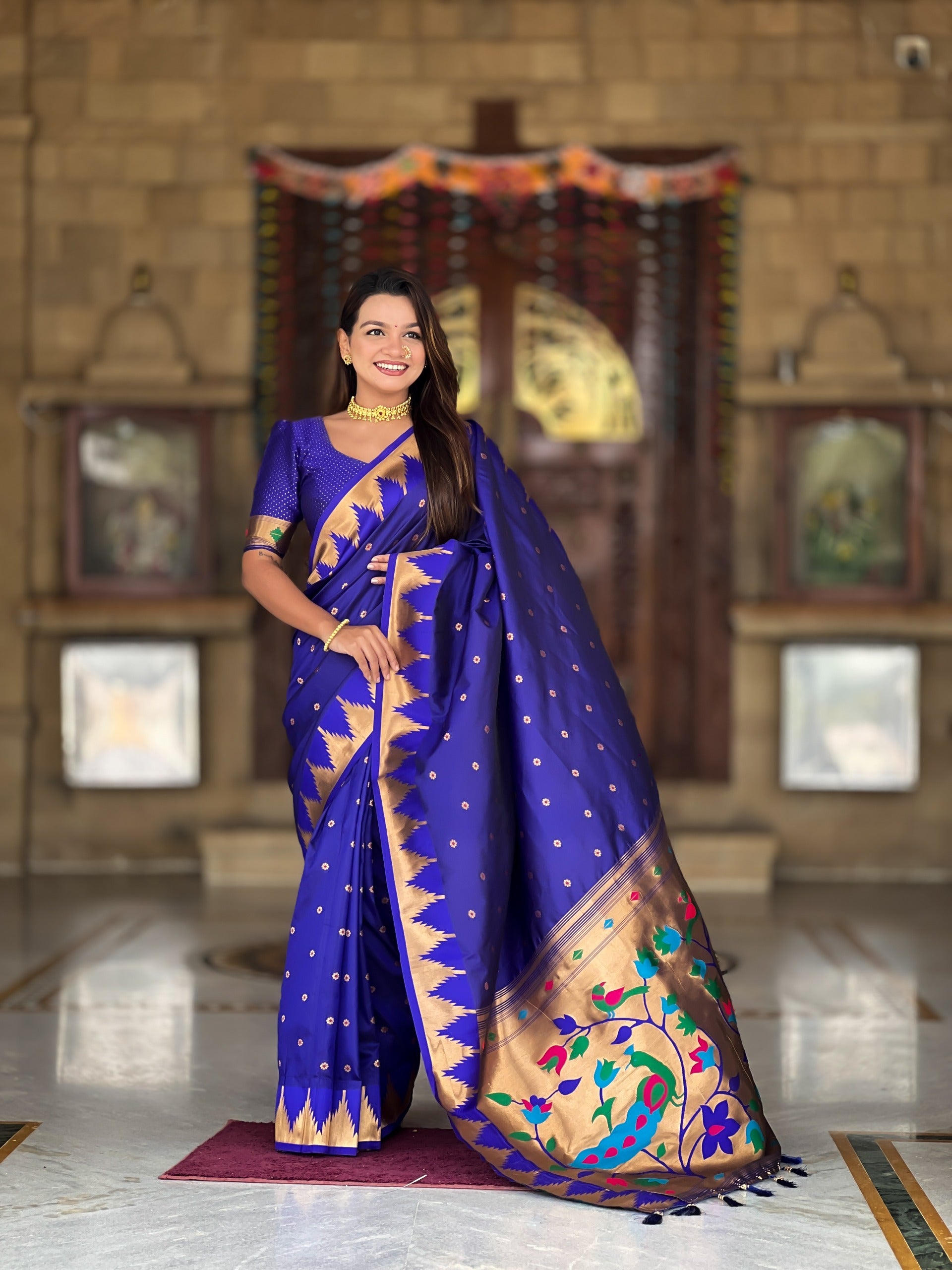 Traditional Paithani Silk Saree for Festive Wear