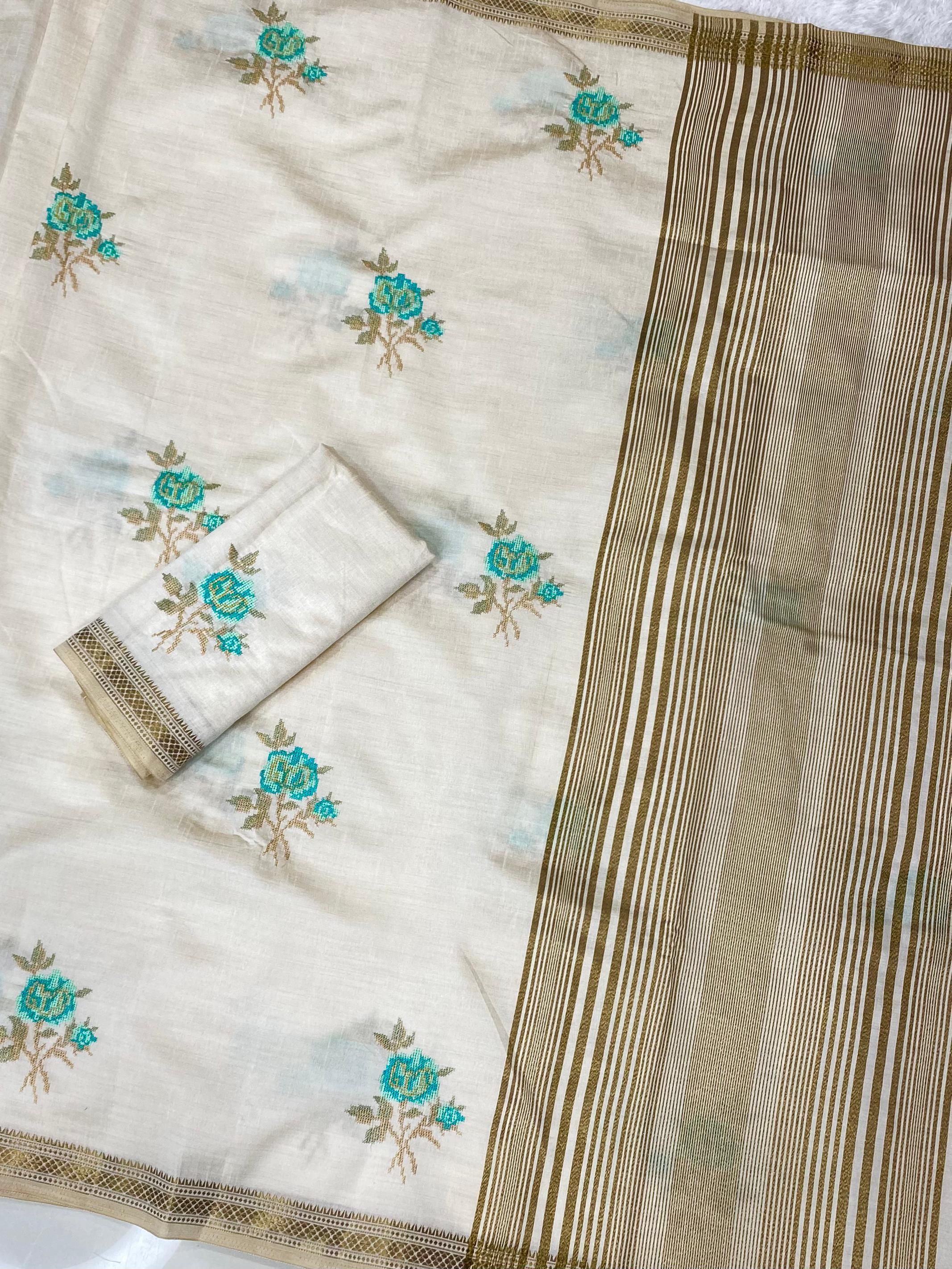 Cultural Wear Pure Tusser Silk Saree