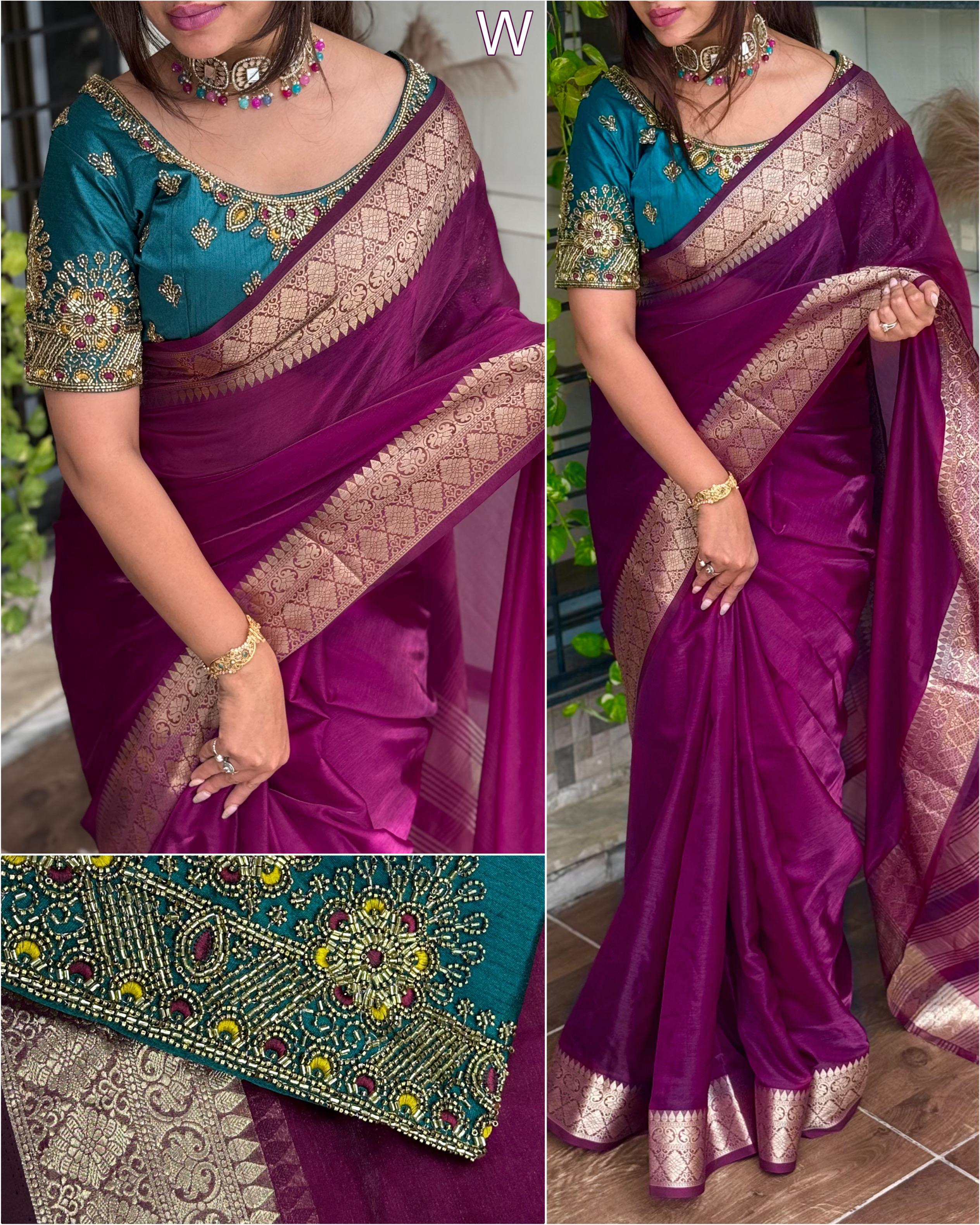 Zari Jacquard Saree