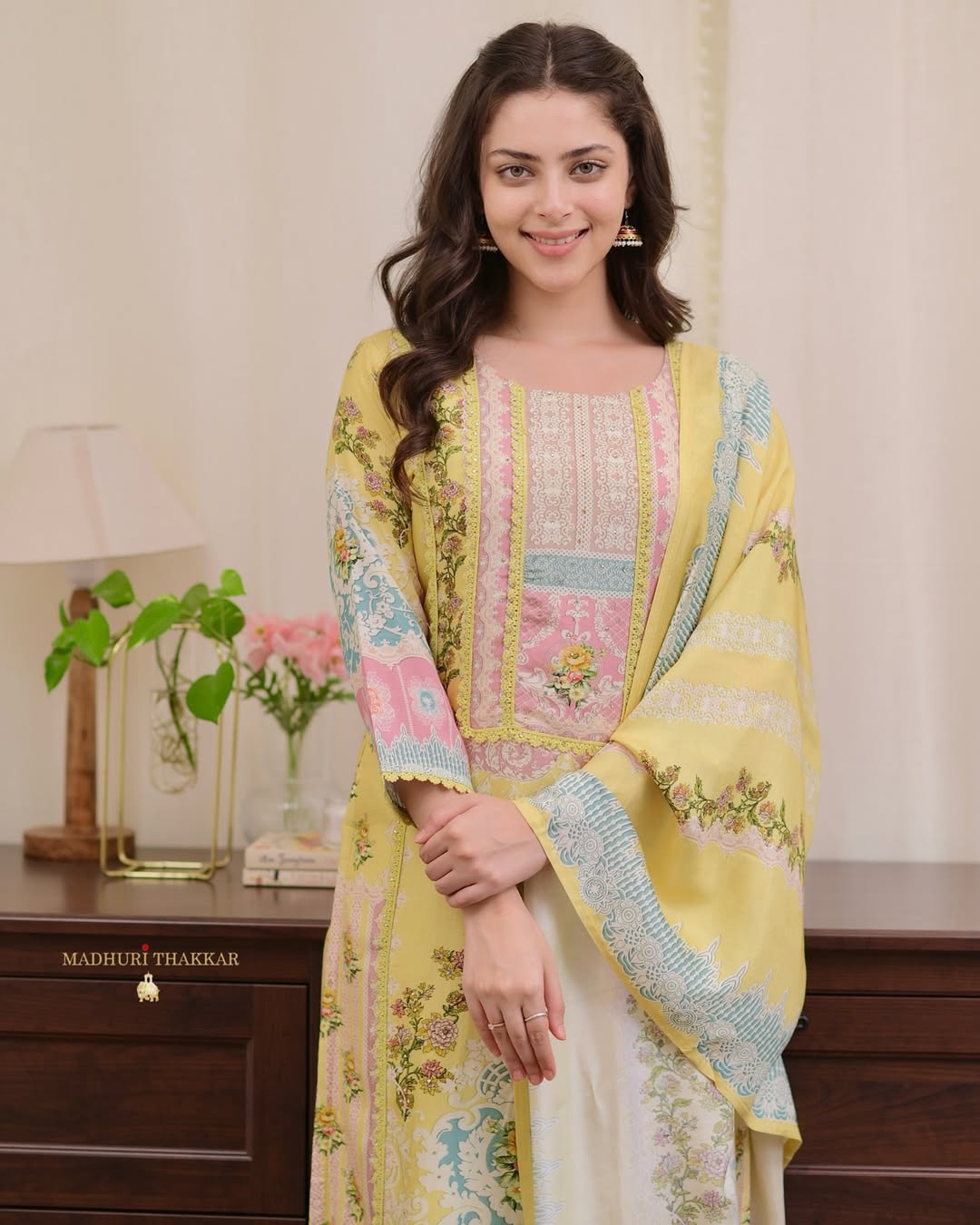 Soft Loom Ready-Made Kurti Pant Dupatta Set