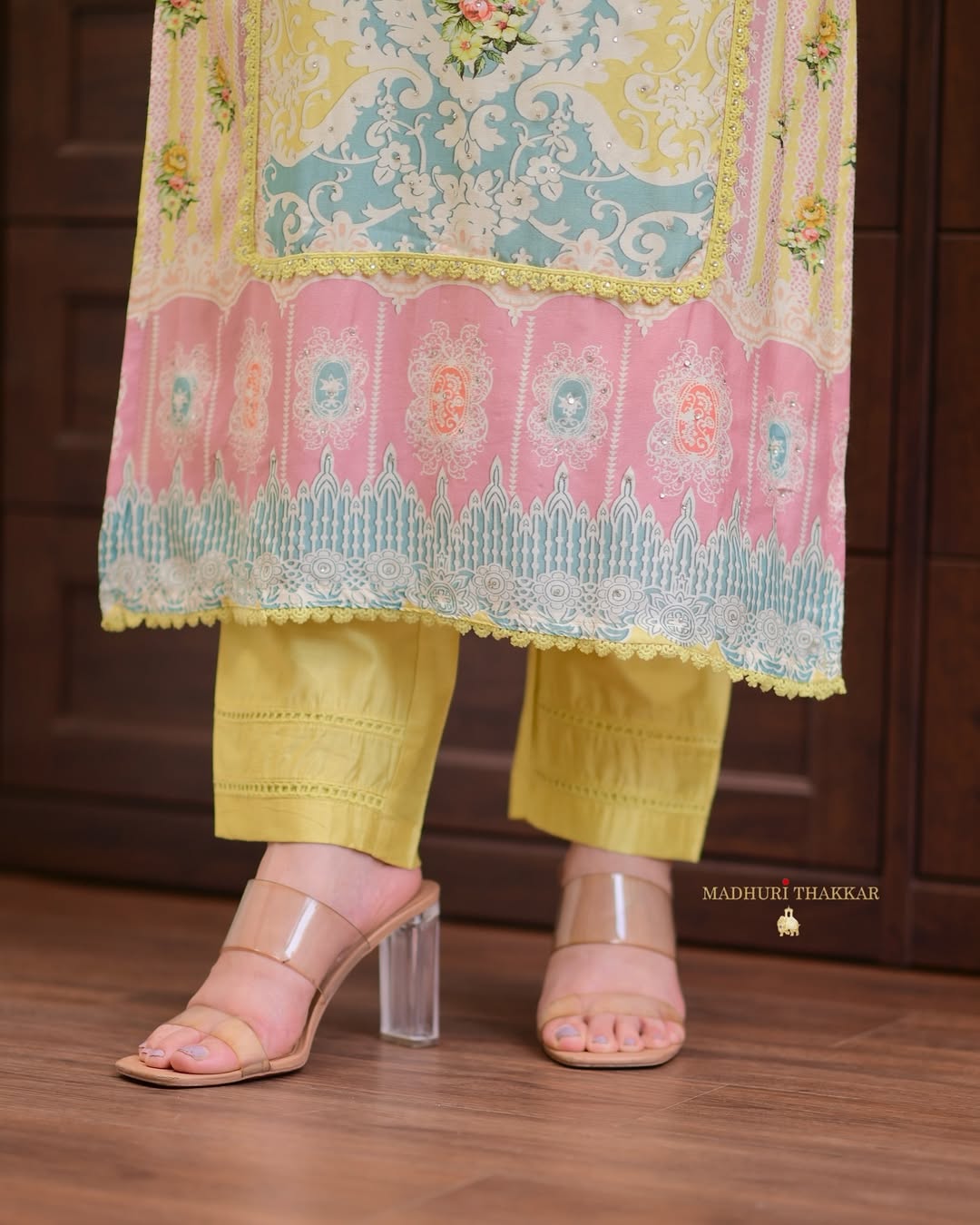 Pakistani Suit with Cotton Lining and Hand Embroidery