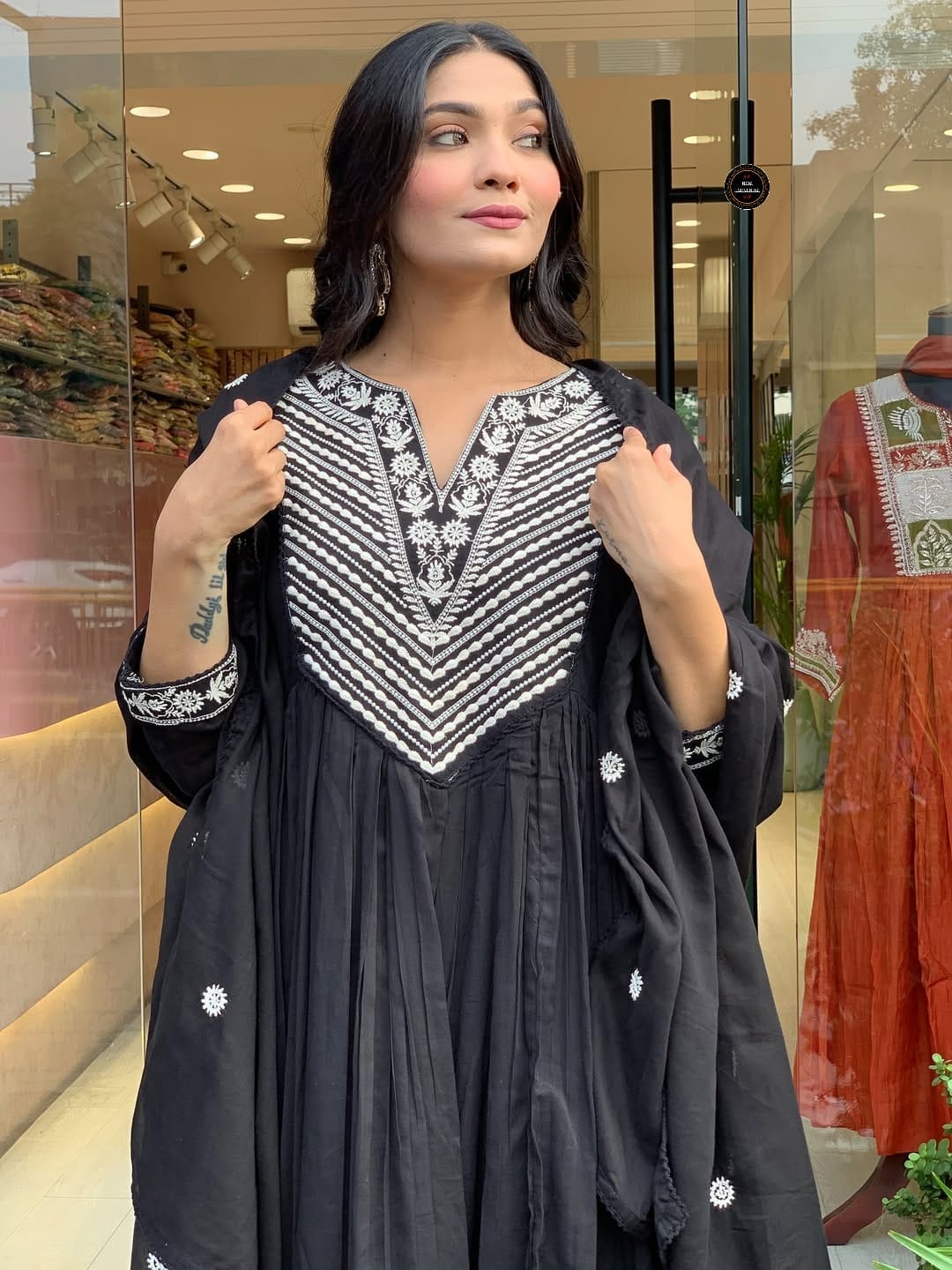 Premium Cotton Anarkali Kurta Set for Women