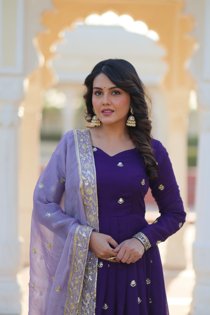 Elegant Festive Wear Gown by Her Highness Fashion