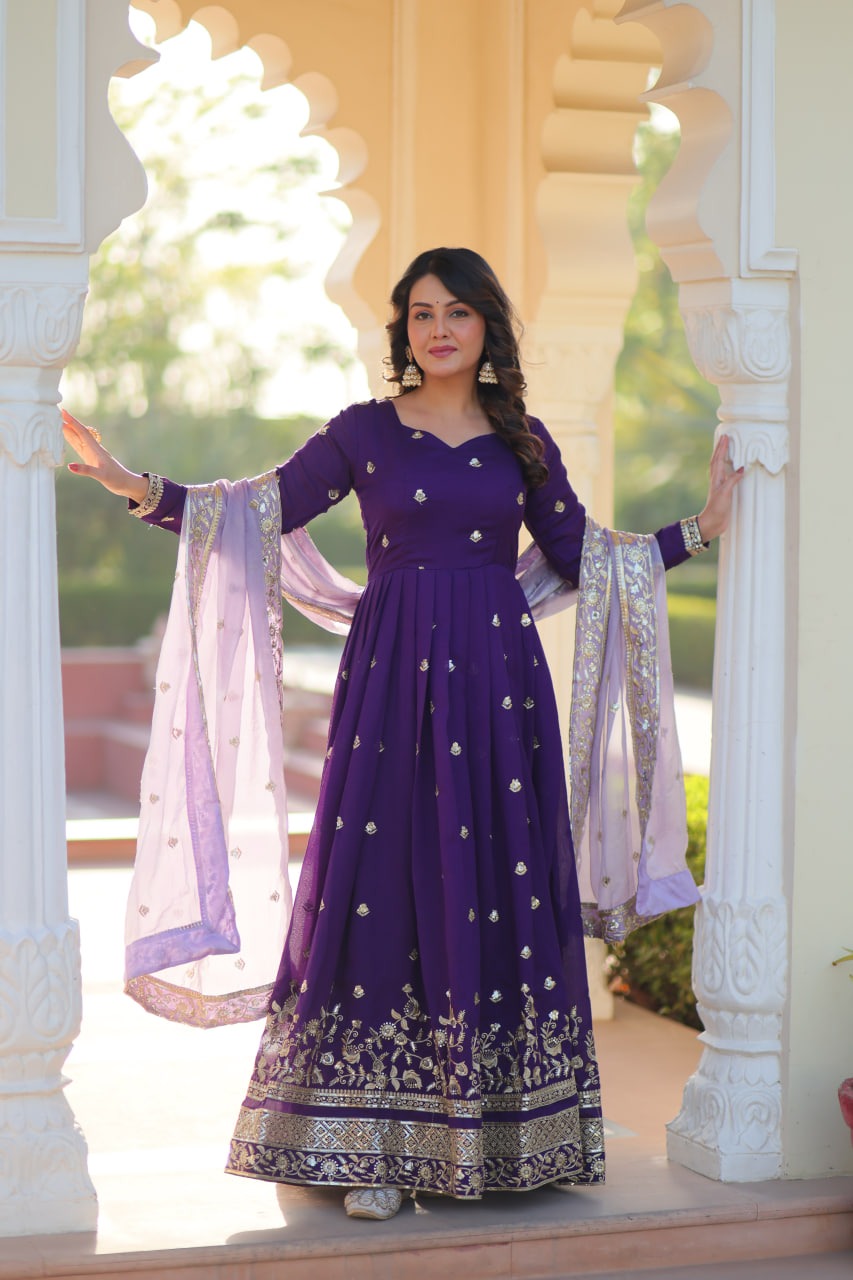 Elegant Festive Wear Gown by Her Highness Fashion