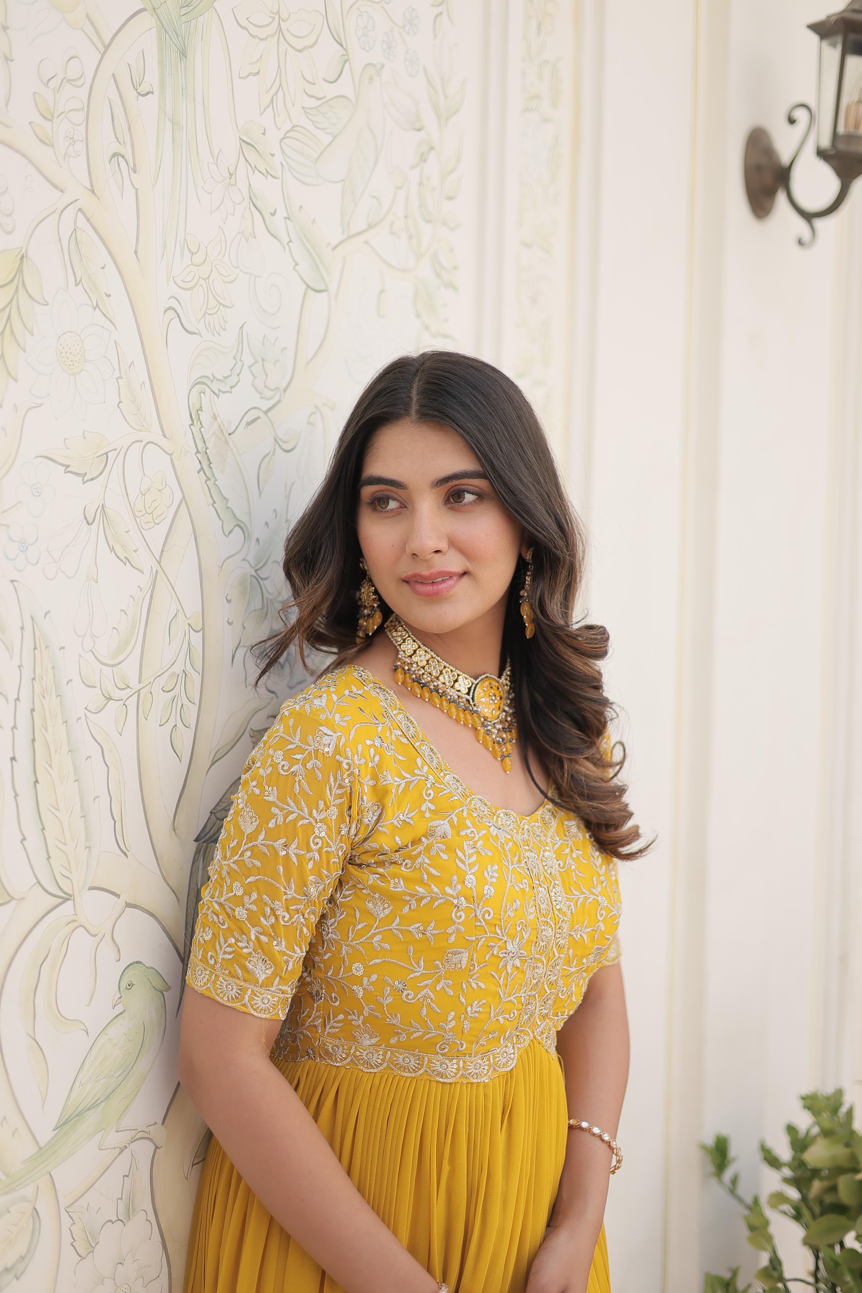 Festive wear embroidered gown by Her Highness Fashion