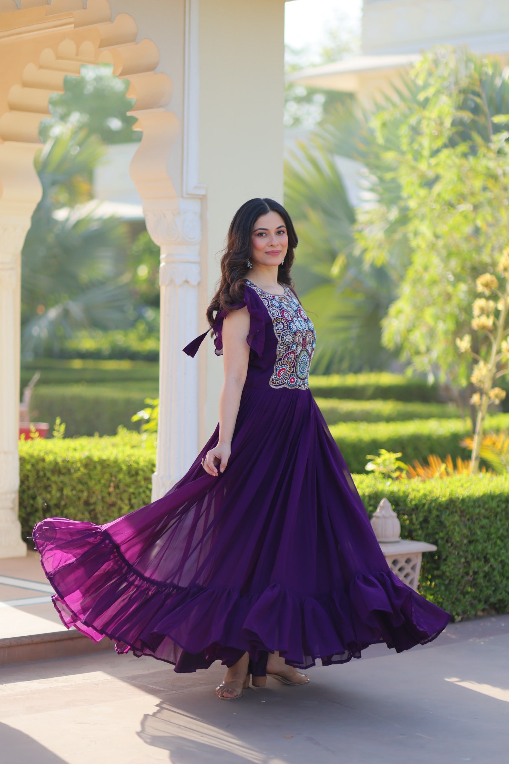Her Highness Fashion premium faux blooming gown