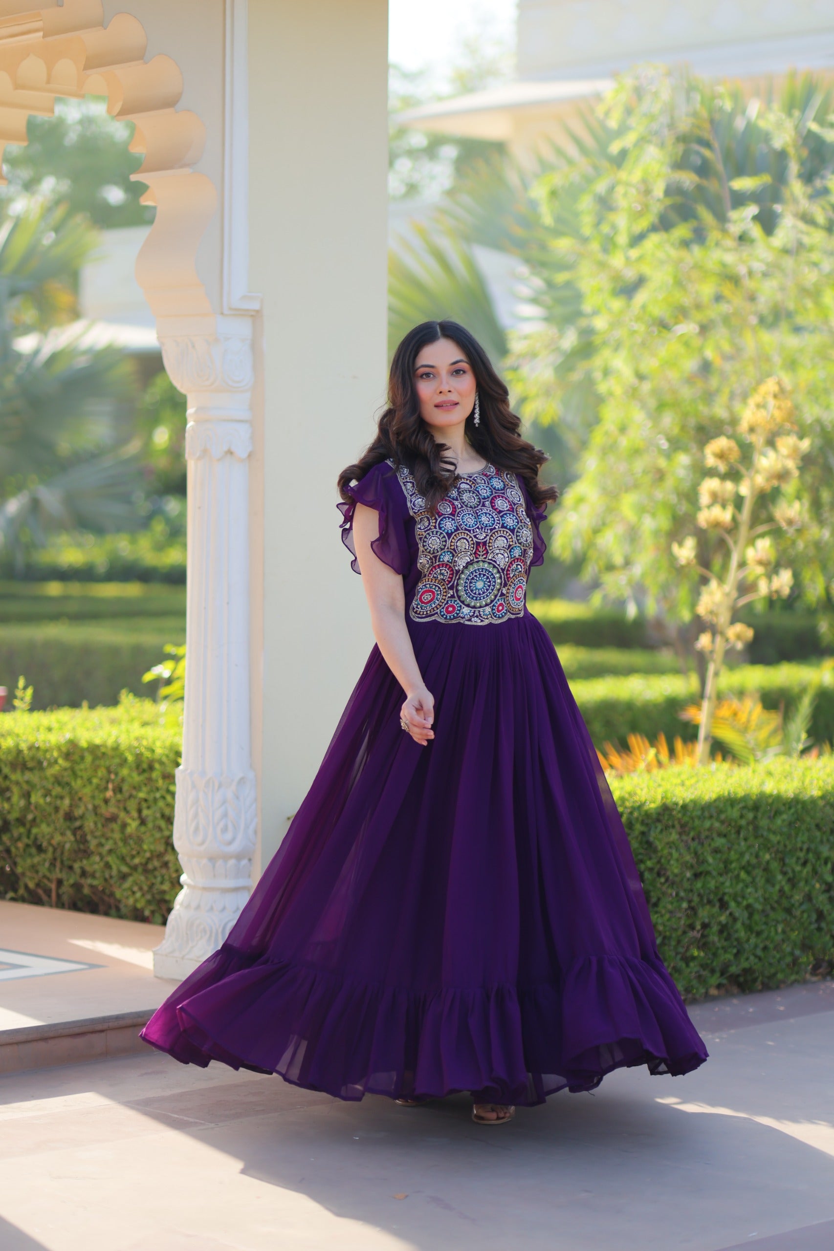 Her Highness Fashion premium faux blooming gown