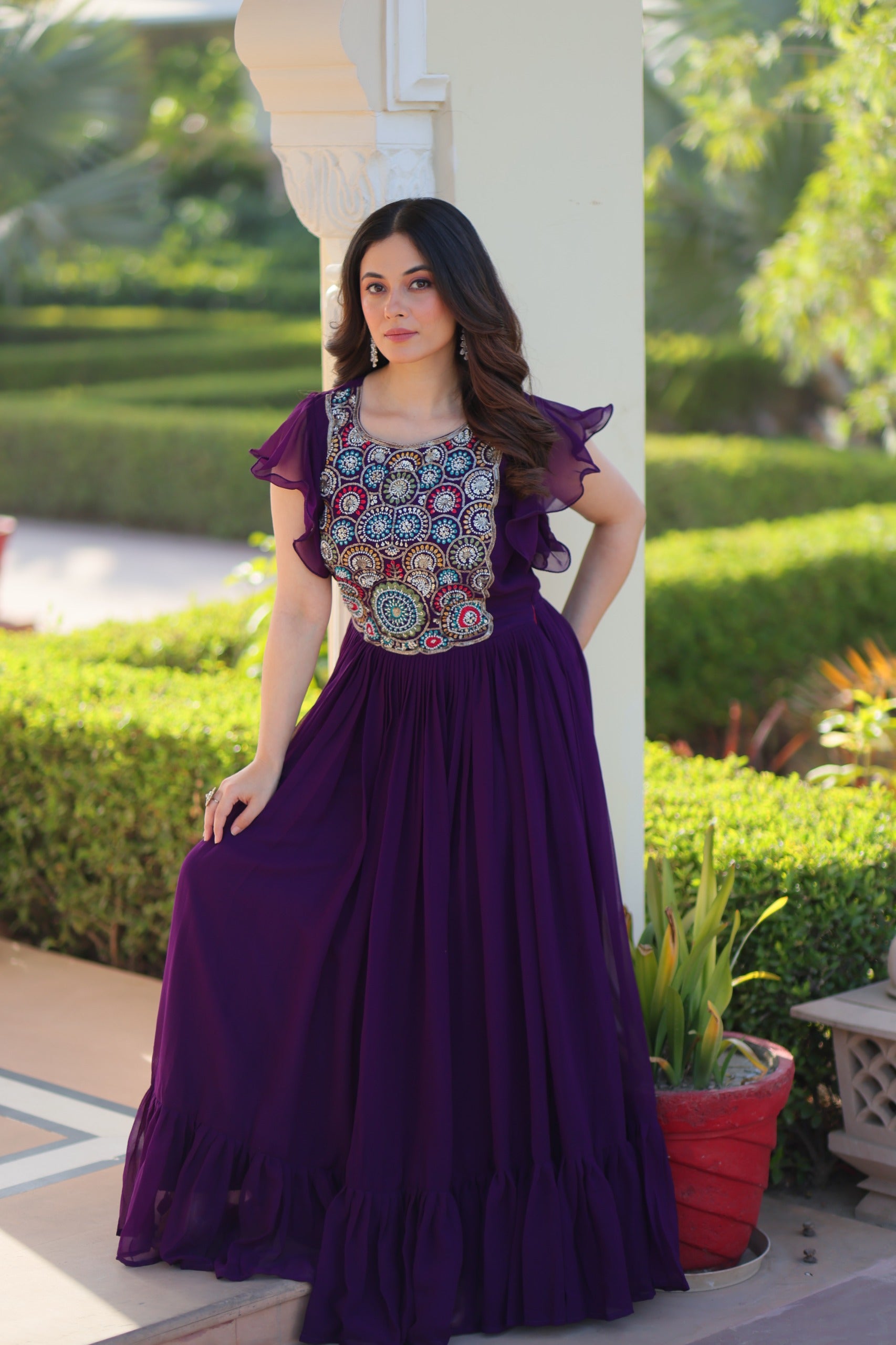 Her Highness Fashion premium faux blooming gown