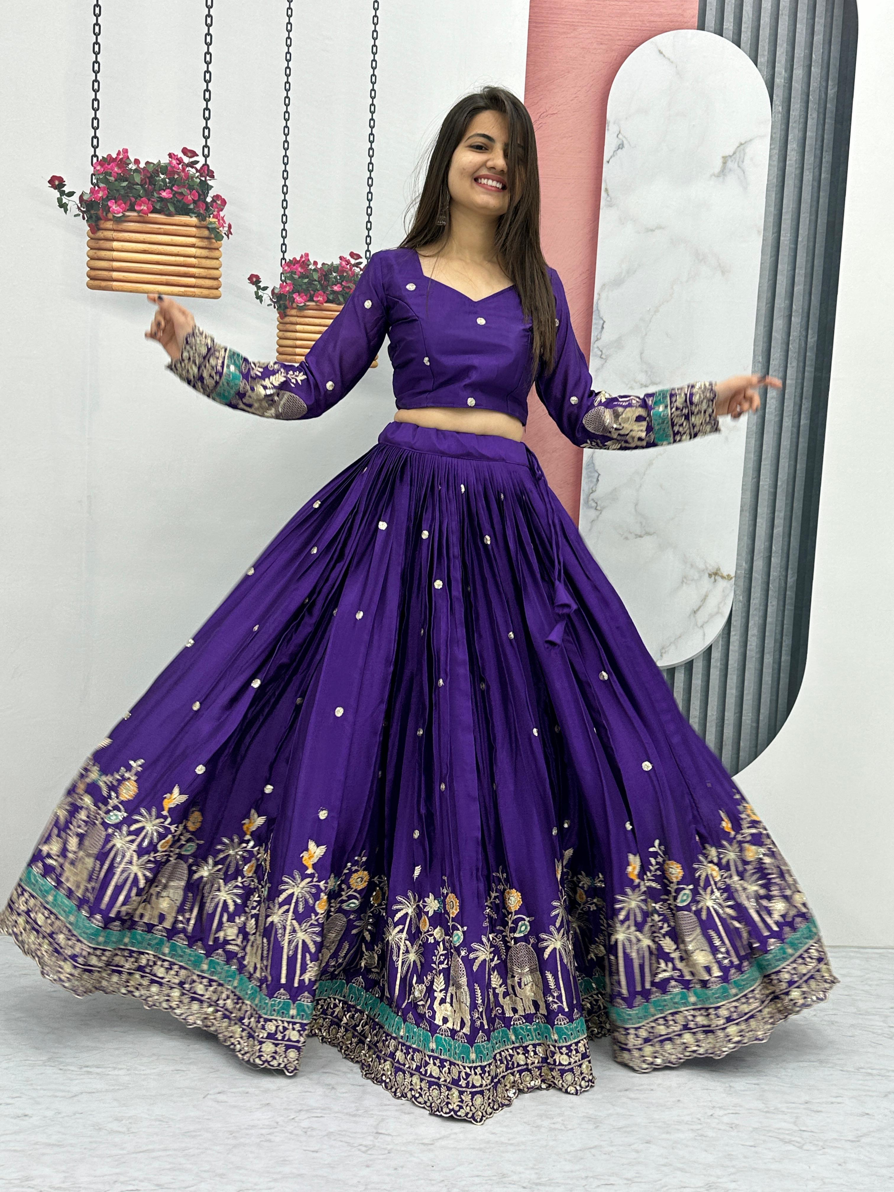 Heavy Work Lehenga Choli Set for Wedding