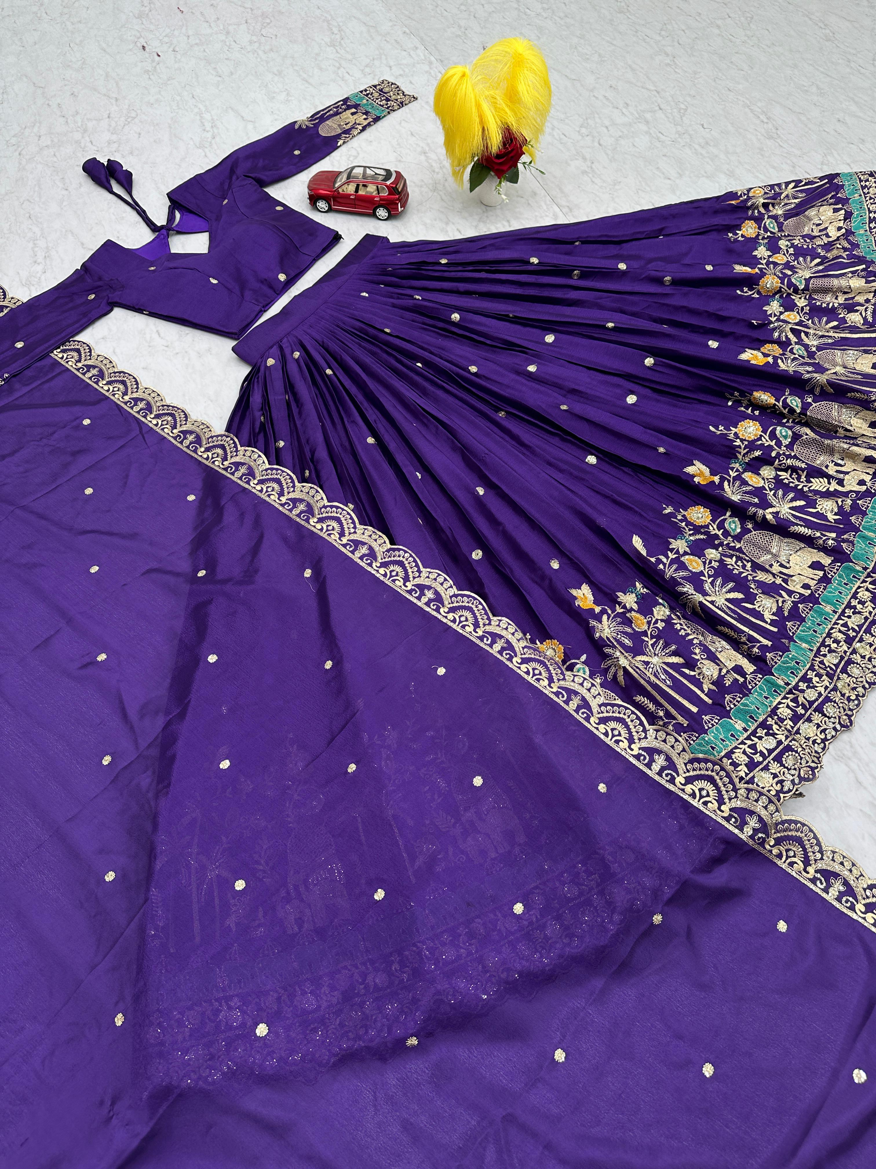 Heavy Work Lehenga Choli Set for Wedding