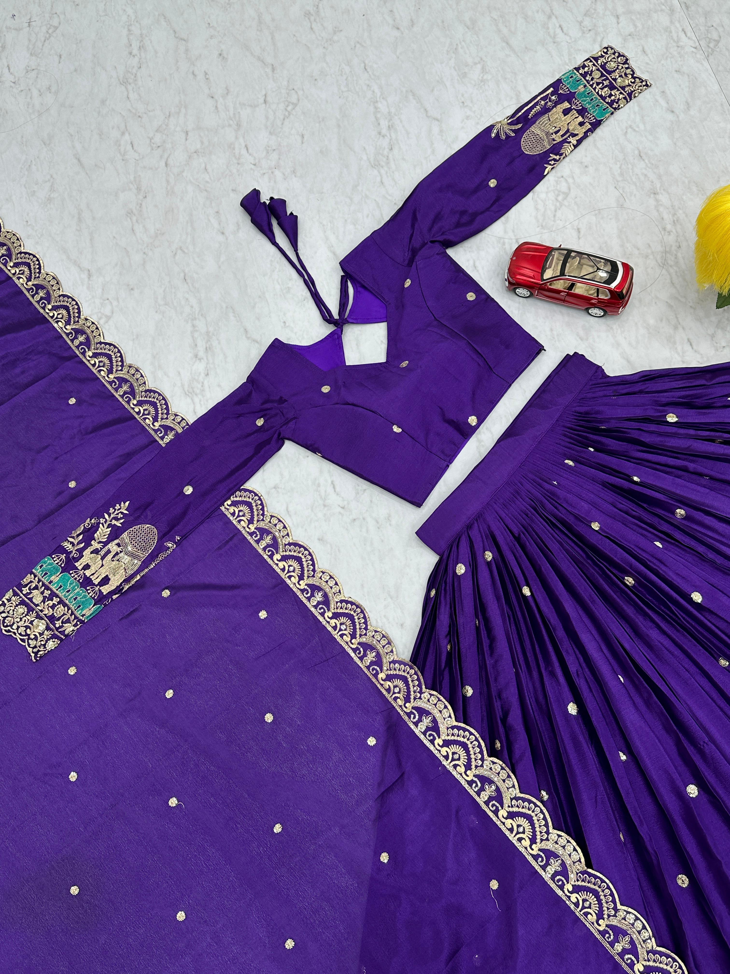 Heavy Work Lehenga Choli Set for Wedding