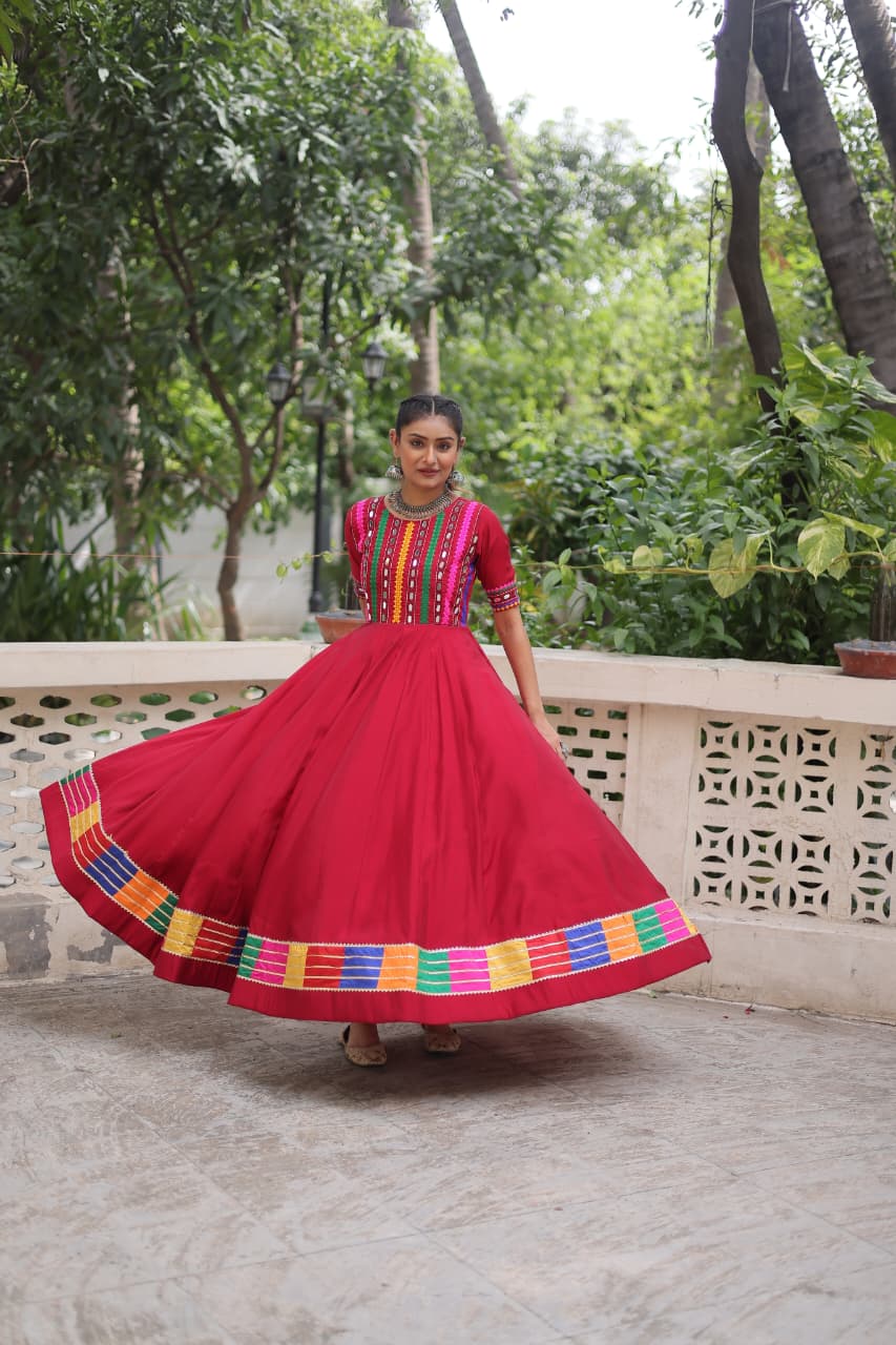 Her Highness Fashion Multicolor Embroidered Gown