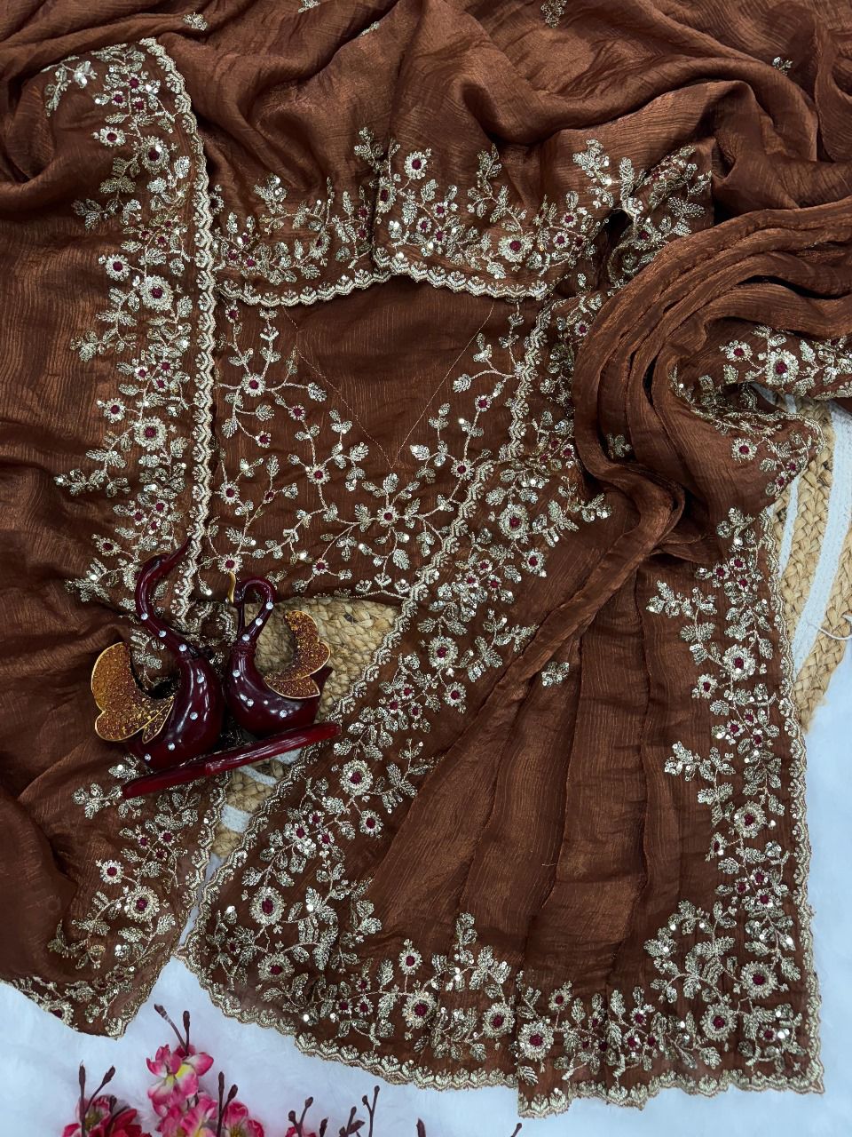 ๐ Super Hit Designer Beautiful Partywear Saree ๐จ ๐