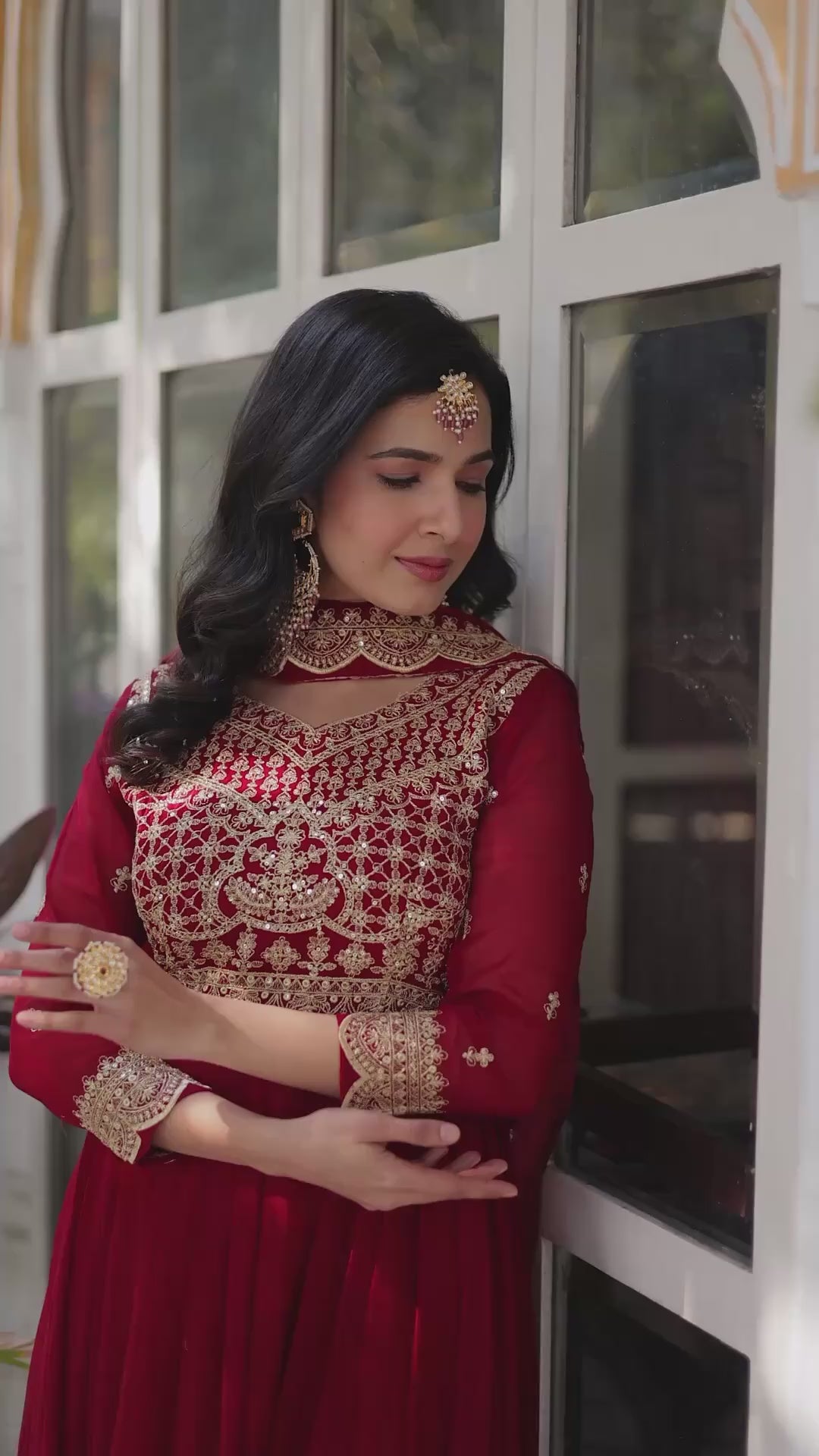 Designer ethnic gown video for wedding and festive wear